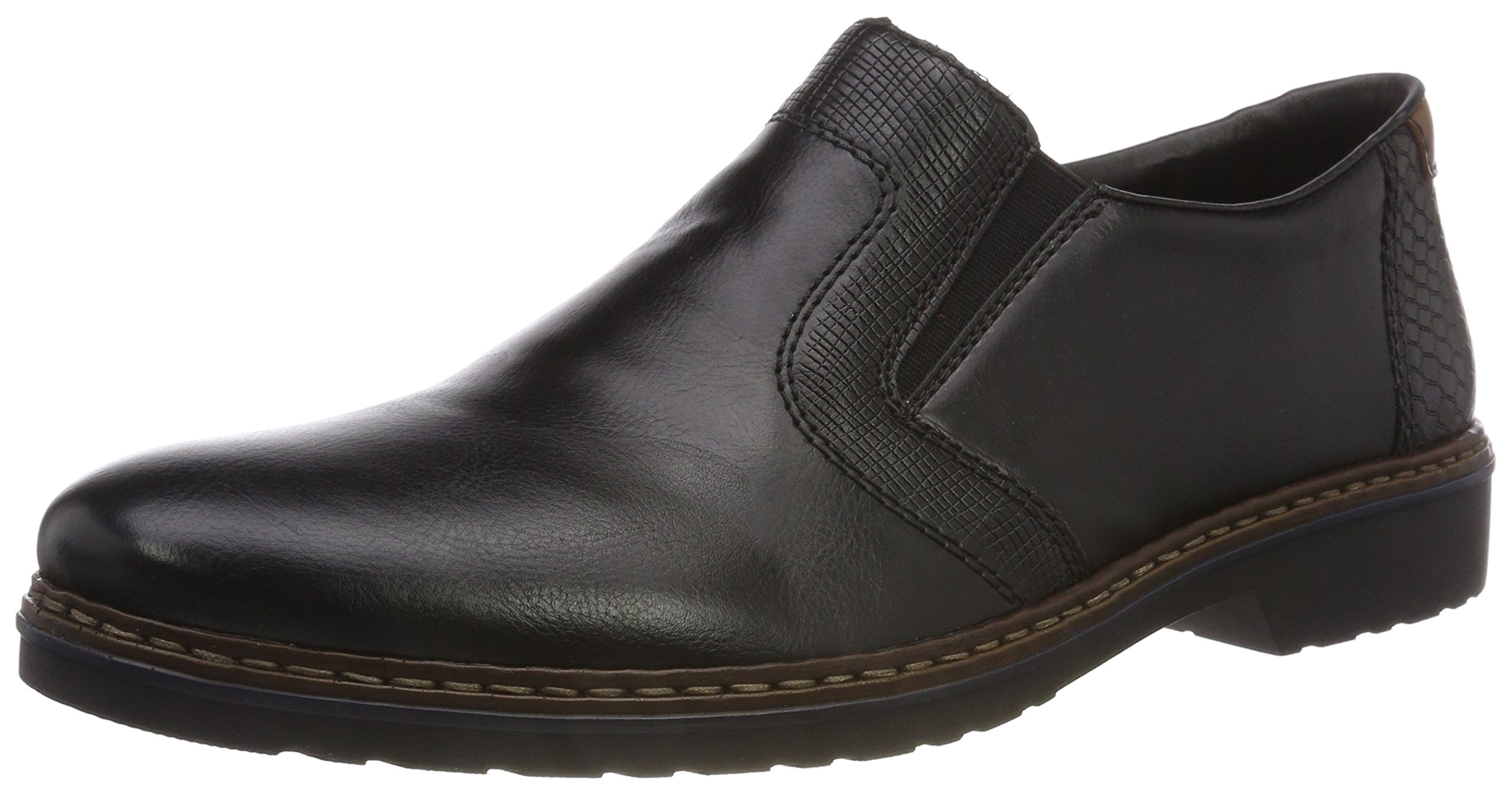 Rieker Men's Comfortable Slip-On Loafers - Lightweight Casual Shoes for Walking, Office & Travel - Breathable & Stylish Men's Footwear