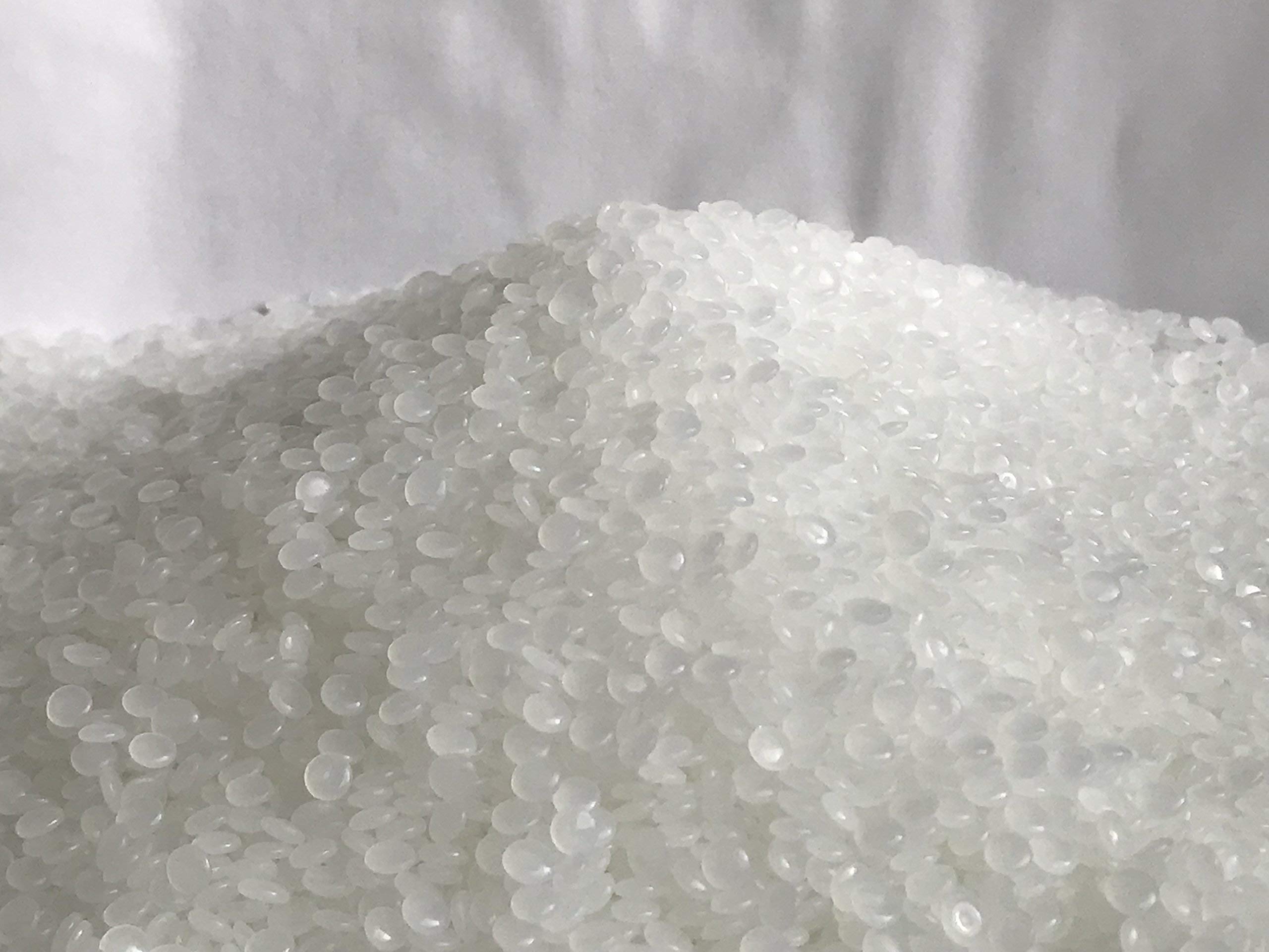 Premium Poly Plastic Pellets for Weighted Blankets - 50 LBS Bulk Box | High Quality USA-Made Pellets for Rock Tumbling, Doll Stuffing & Craft Filling | Perfect for DIY Projects, Sensory Toys and Home Decor