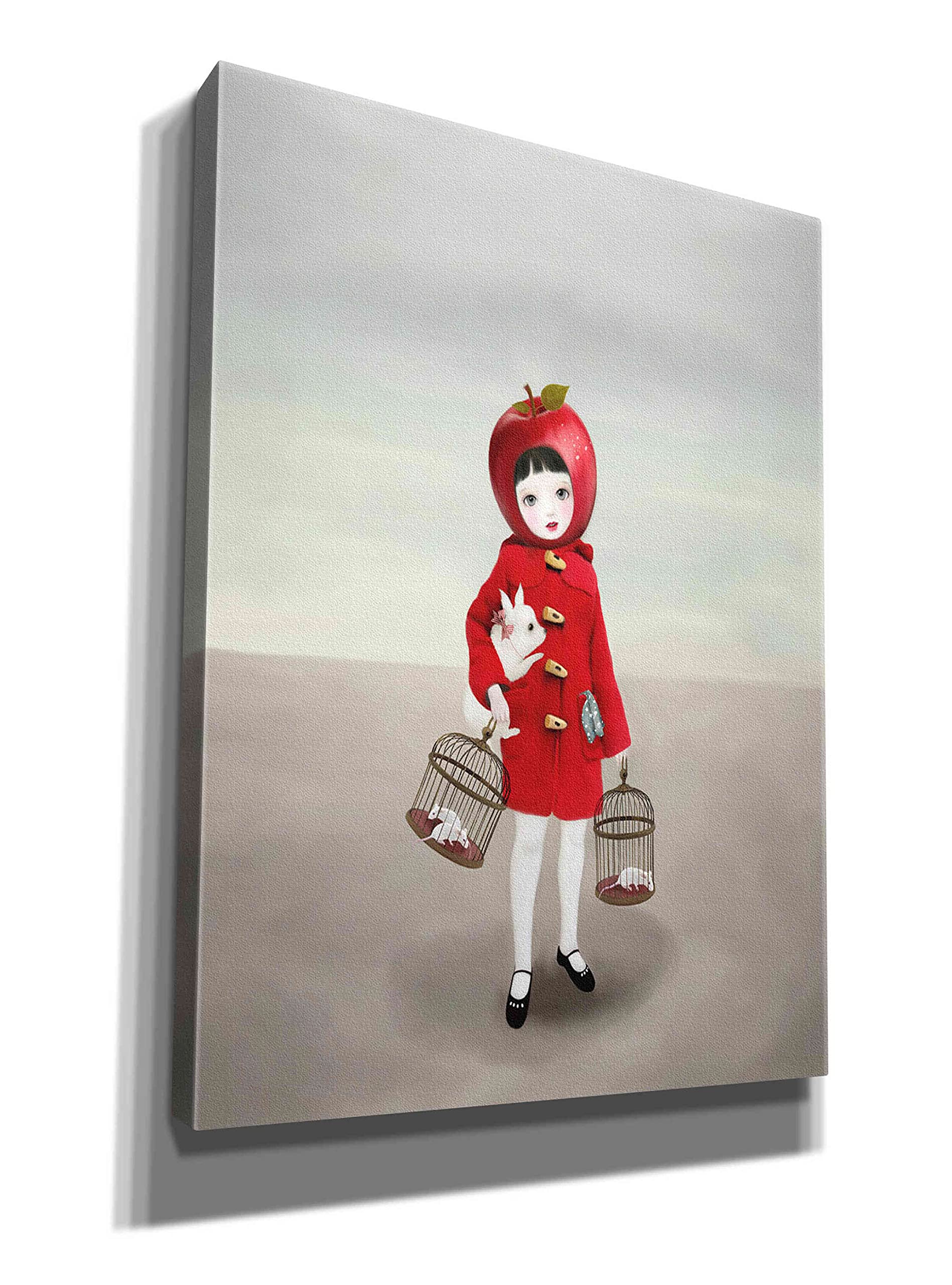 Ruby by Art & Ghosts - Large 40x54 Inch Canvas Wall Art Painting - Modern Home Decor for Living Room, Bedroom & Office