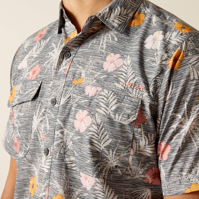 Ariat VentTEK Performance Shirt for Men & Women - Breathable Moisture-Wicking Outdoor Shirt (Rabbit Print) - Ideal for Hiking, Camping & Equestrian Activities