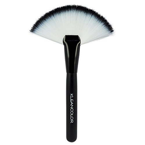 Large Fan Makeup Brush for Highlight & Powder - Professional Soft Bristle Fan Brush for Face Contouring & Blending | Perfect for Highlighting, Blush Application & Setting Powder