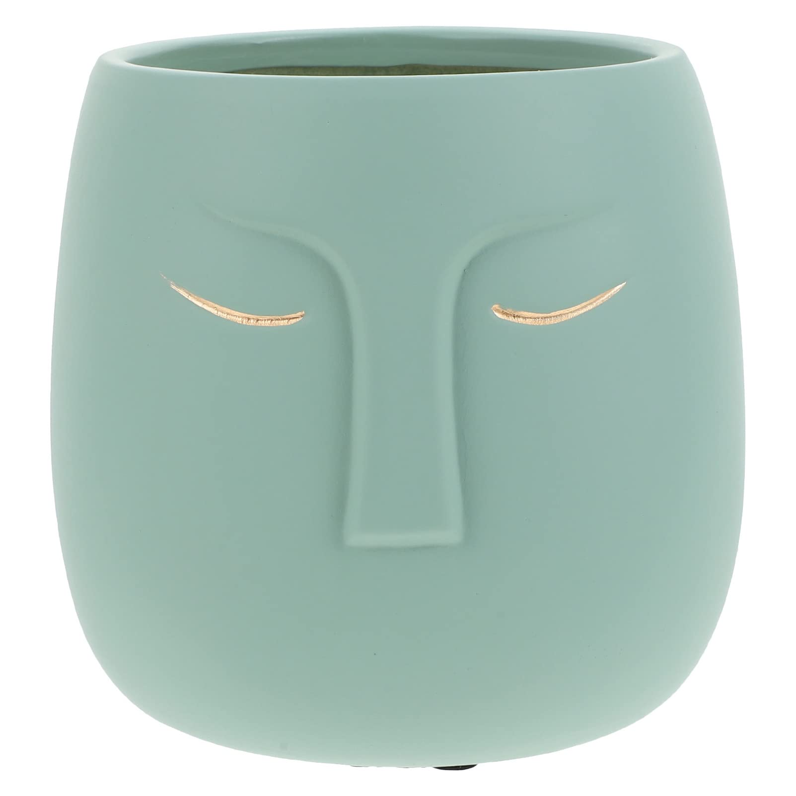Cabilock Ceramic Face Planter - Modern Sculptural Succulent & Cactus Planter - Handmade Garden Flower Pot for Indoor & Outdoor Decor - Perfect for Home, Office, and Patio Decorations
