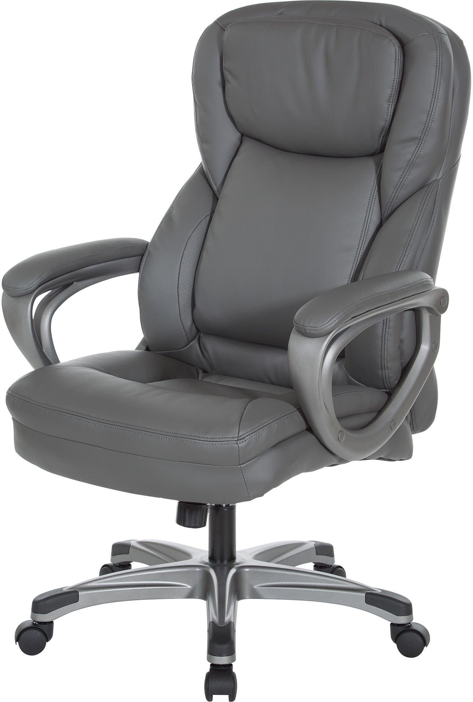 Office Star Executive Bonded Leather Office Chair [ECH6770] - Ergonomic Desk Chair for Home & Office, Adjustable Height & Swivel, Comfortable Work Chair for Long Hours