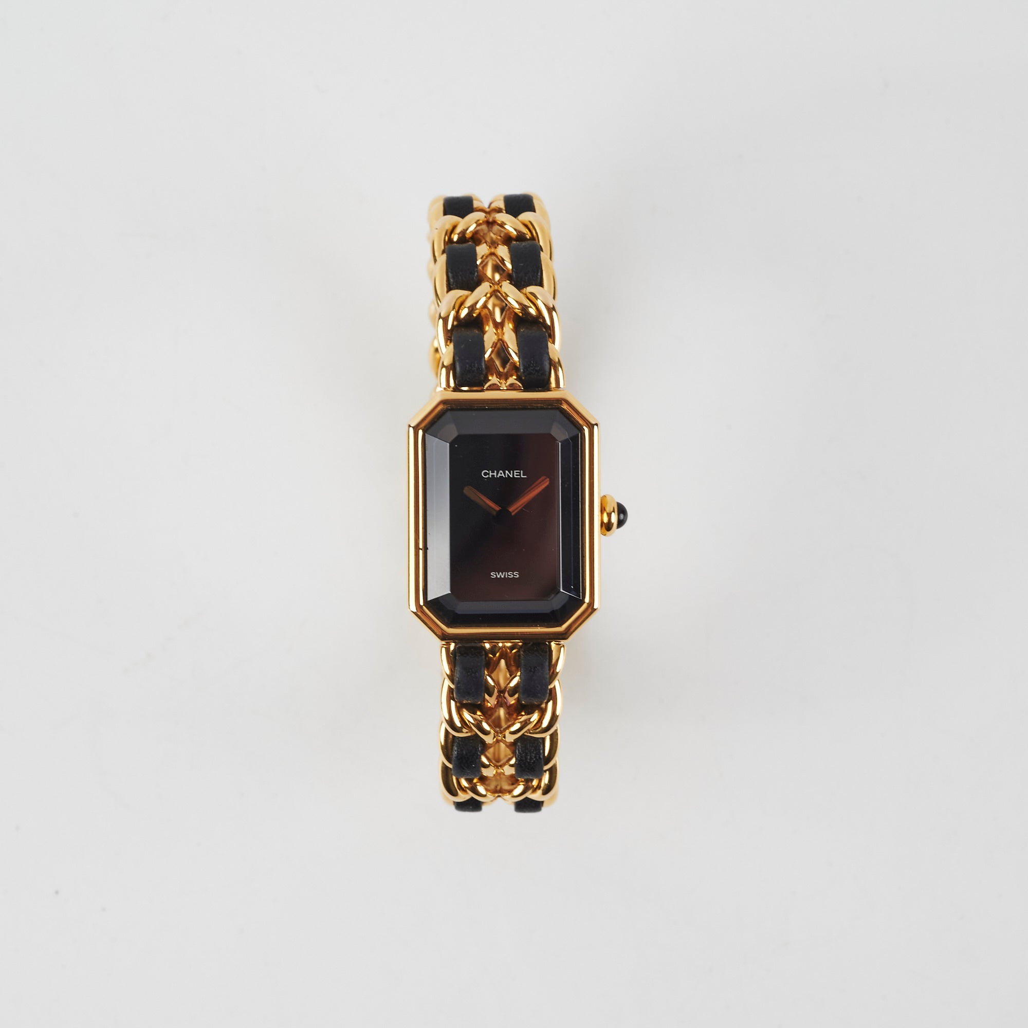Chanel Premier Large Black Gold Luxury Watch for Women - Elegant Dress & Formal Occasions