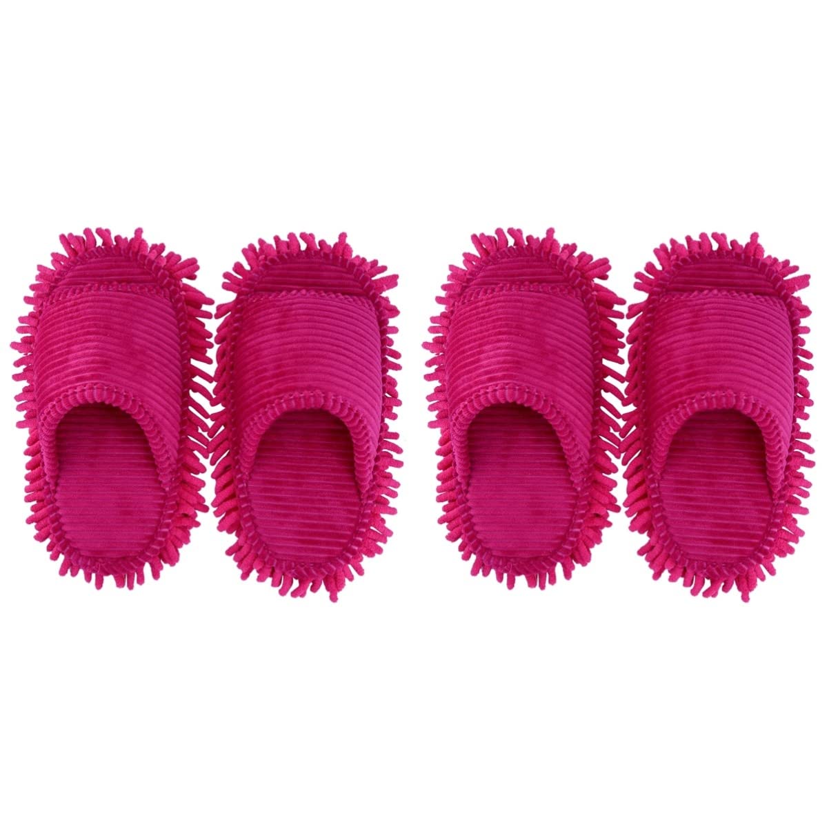 Veemoon 2 Pairs Mop Slippers - Detachable Cleaning Shoes for Home Floors