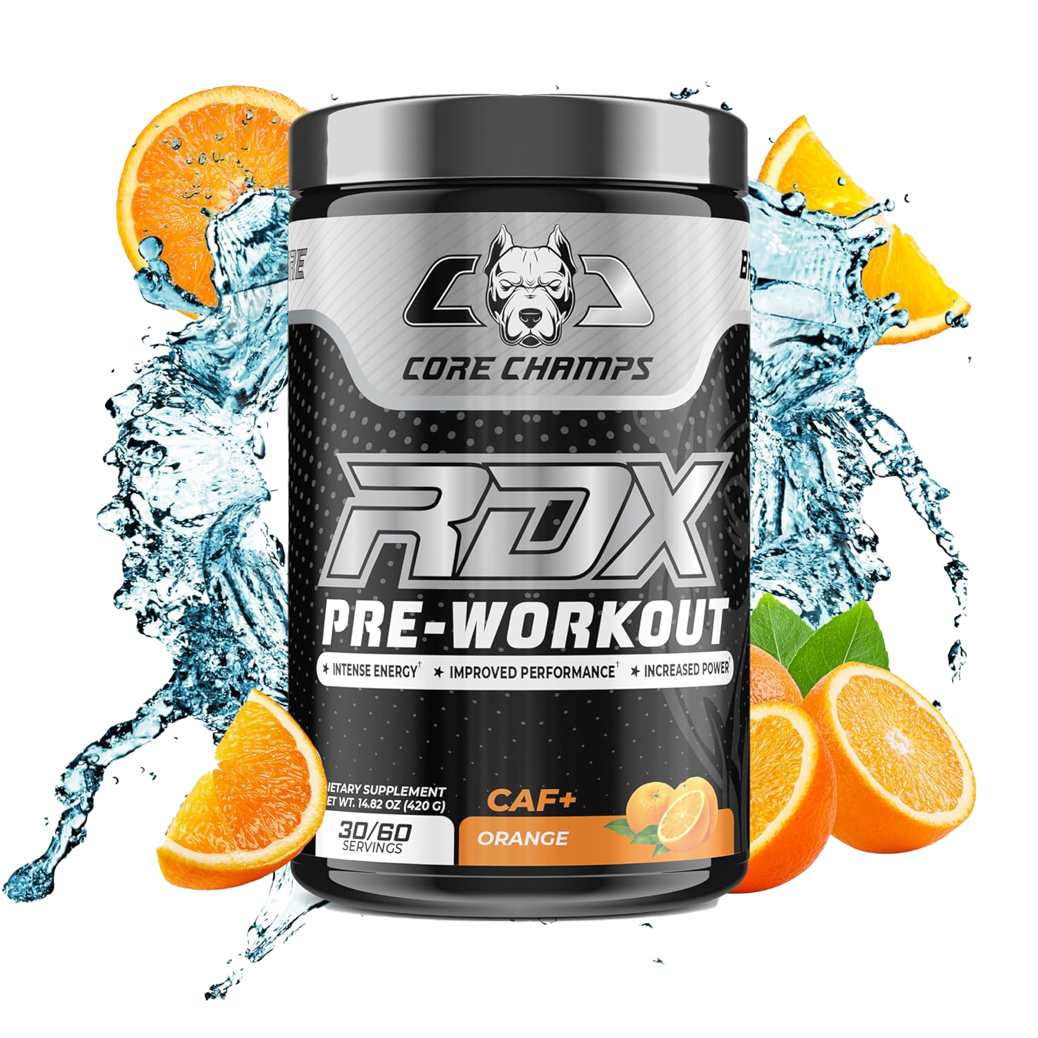 Core Champs RDX Pre Workout Powder 420g - Premium Energy Booster for Gym, Bodybuilding & Intense Training - Supports Focus, Endurance & Performance