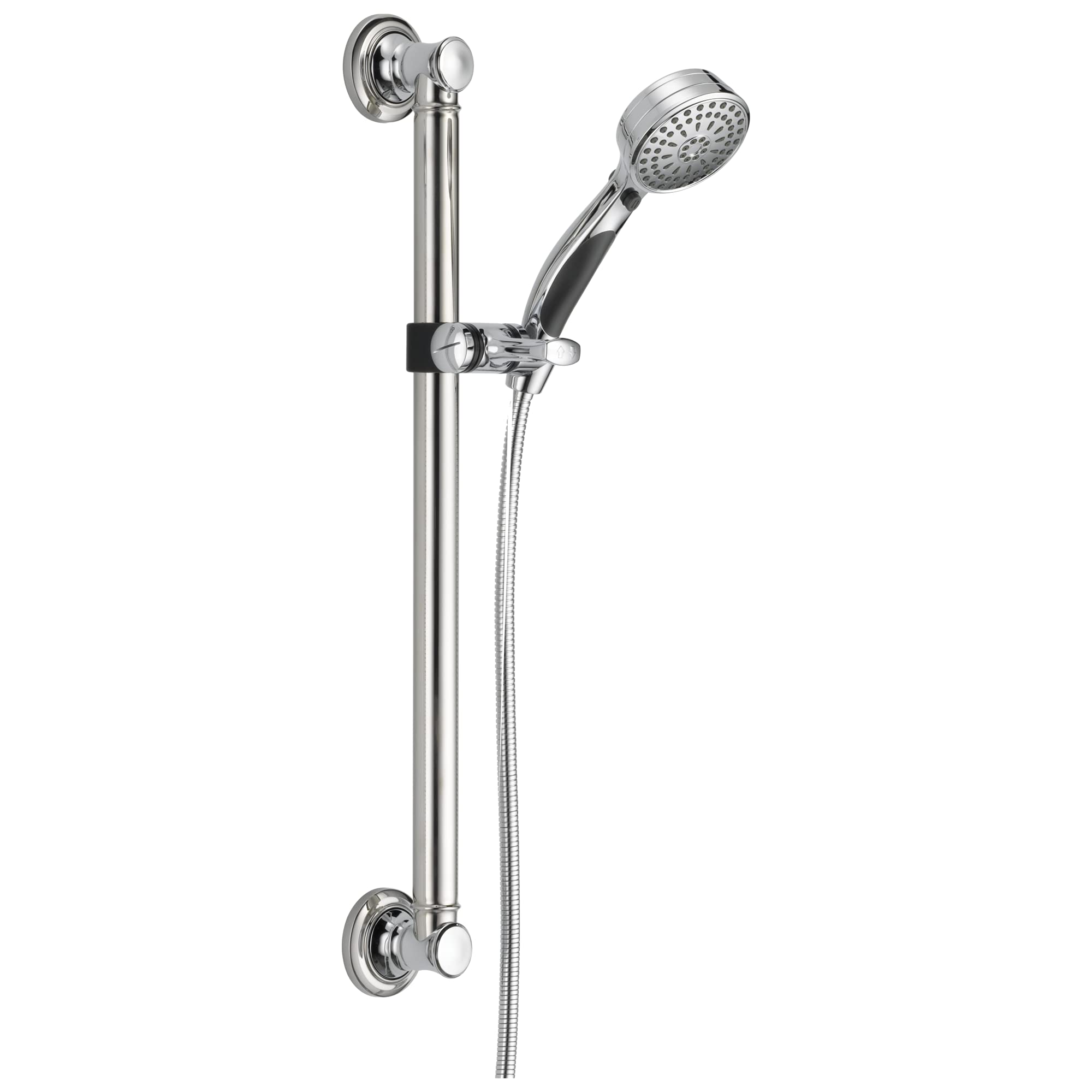 Delta Faucet 9-Spray Slide Bar Handheld Shower Head with Hose - Chrome 51900 - Adjustable Shower System for Bathroom, Spa, and Relaxation