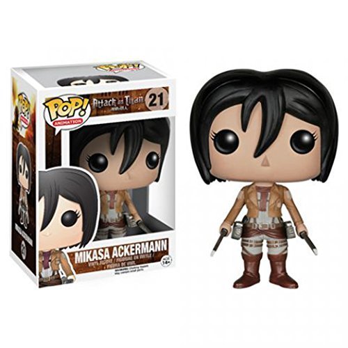 Funko Pop! Vinyl Figure - Attack on Titan Mikasa Ackerman Collectible Toy - Perfect for Anime Fans & Home Decor Display