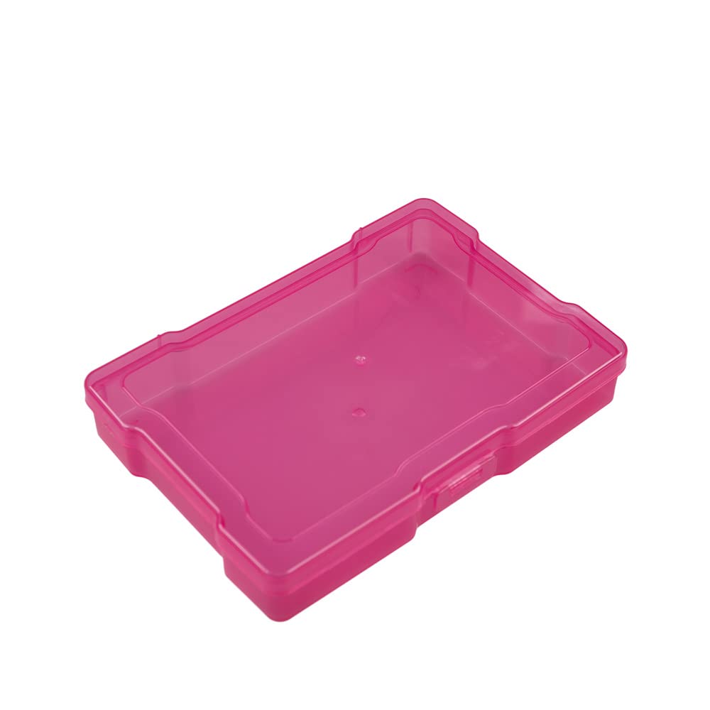 Craft County Photo Keeper and Craft Storage Box - Organize Photos, Puzzle Pieces & Craft Supplies with Secure Snap Lock Lid - Perfect for Scrapbooking, Memory Keeping & DIY Projects