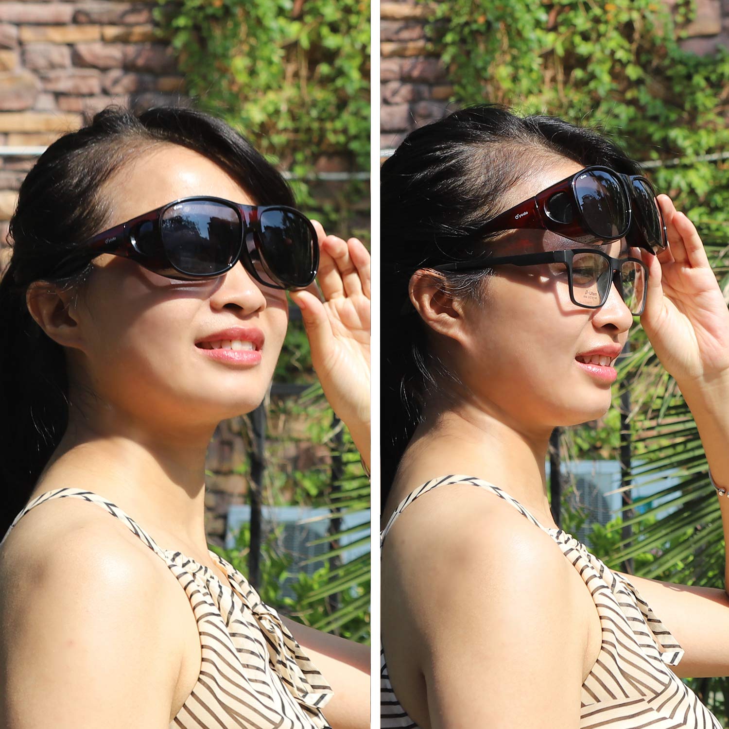 Yodo Fit Over Glasses Polarized Sunglasses for Men & Women - UV Protection, Anti-Glare for Driving, Running, Fishing & Outdoor Activities