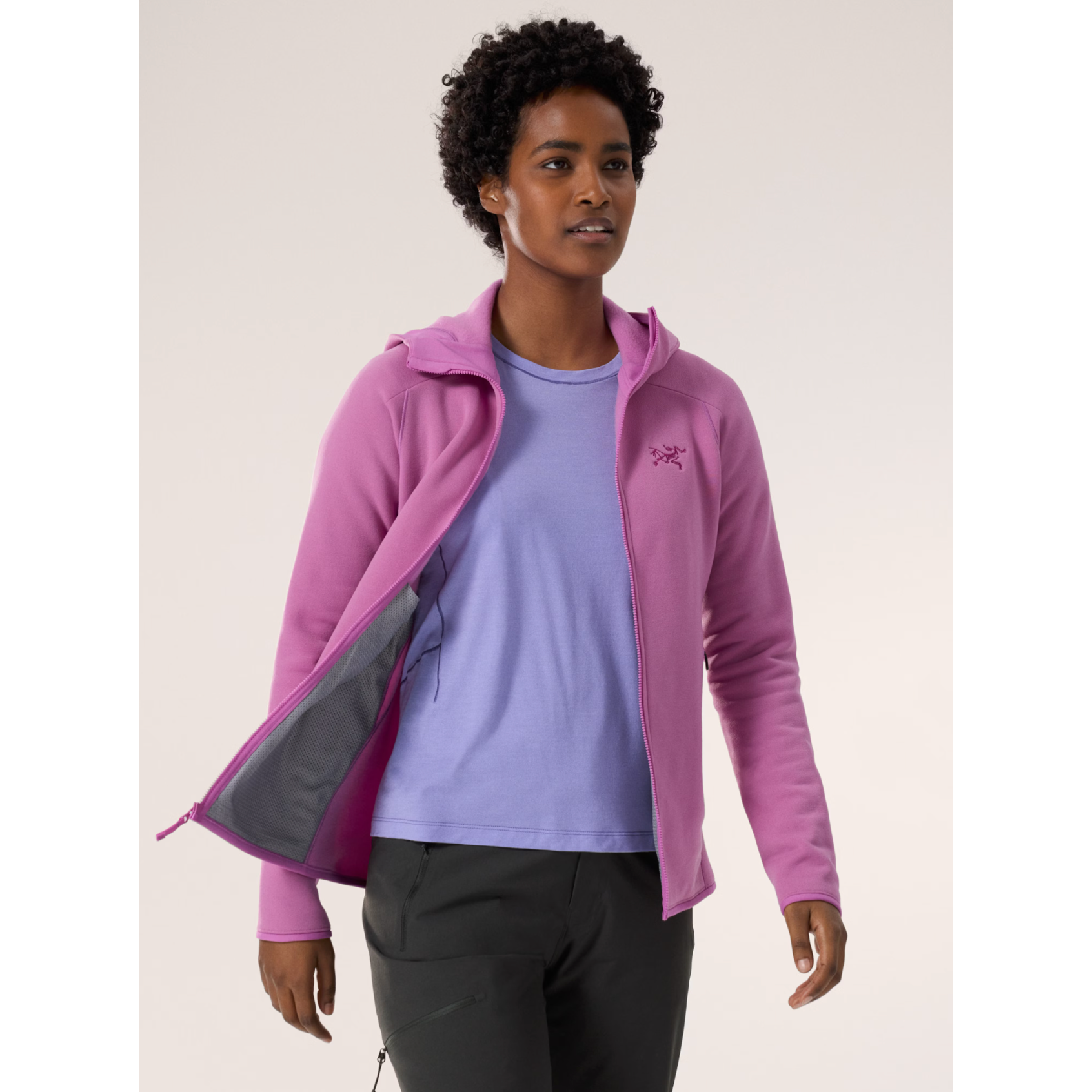 Arc'teryx Women's Kyanite Hoody - Lightweight Fleece Jacket for Hiking, Camping & Outdoor Adventures - Water-Resistant & Breathable Midlayer for Cold Weather