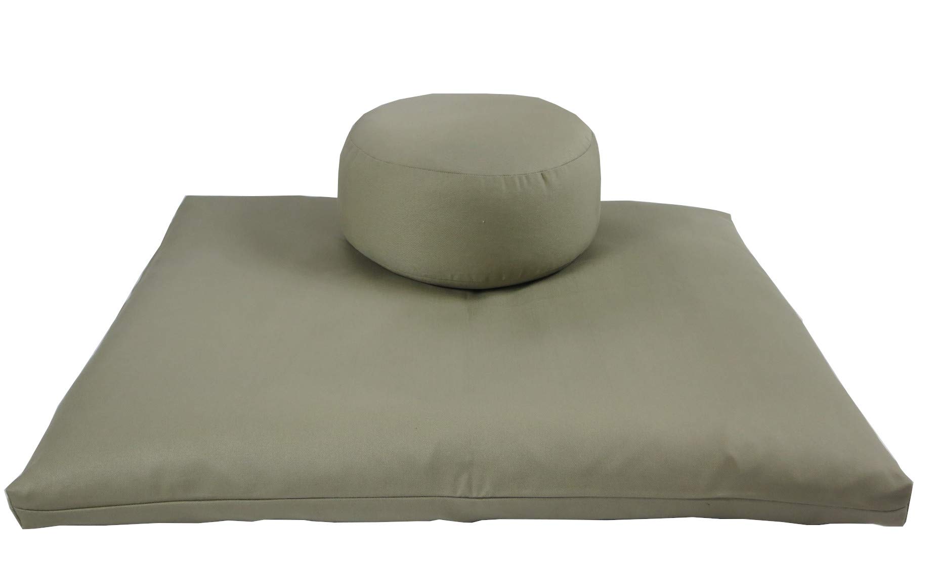 Premium Round Zafu & Zabuton Meditation Cushion Set (2-Piece) - Comfortable Floor Pillow for Yoga, Zen, Mindfulness & Home Meditation Practice