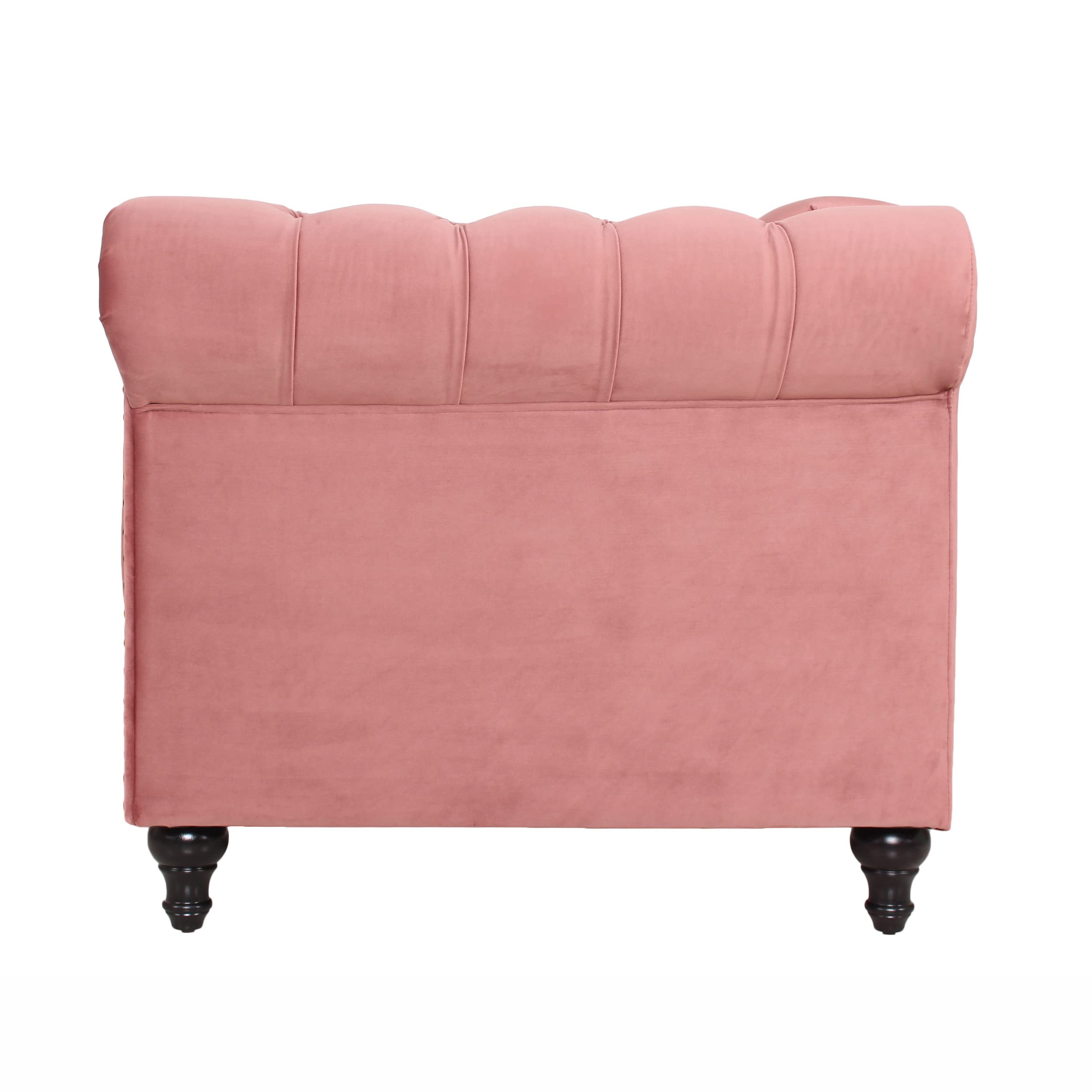 Modern Chesterfield Sofa Set with Nail-Head Trim - Tufted Fabric Sofa & Accent Chairs for Living Room & Office - Perfect for Home Decor, Lounge & Entertainment Spaces