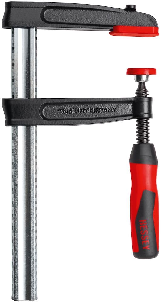 Bessey TP100S12BE-2K TPN-BE-2K Malleable Cast Iron Screw Clamp, Heavy Duty Multi-Color Clamps (1000/120mm) - Perfect for Woodworking, Metalworking & DIY Projects
