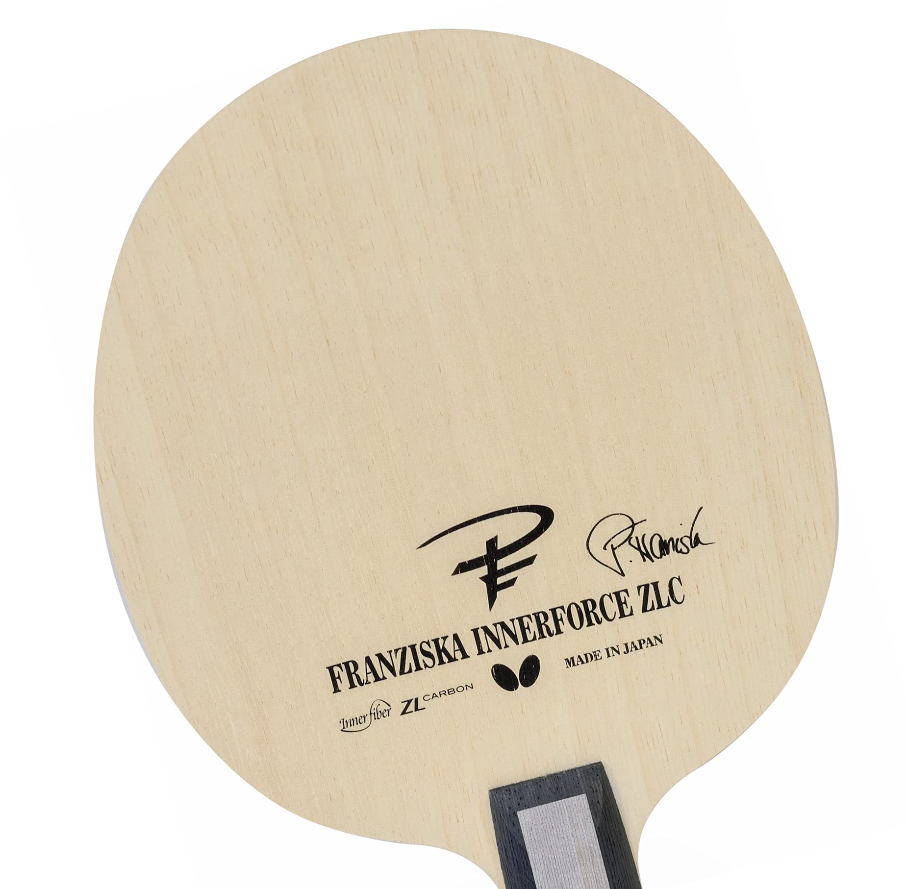 Professional Butterfly Franziska Innerforce ZLC Table Tennis Blade | ZL Carbon Fiber Ping Pong Racket | AN/FL/ST Handle Options | Made in Japan | Perfect for Competitive Play & Training Sessions