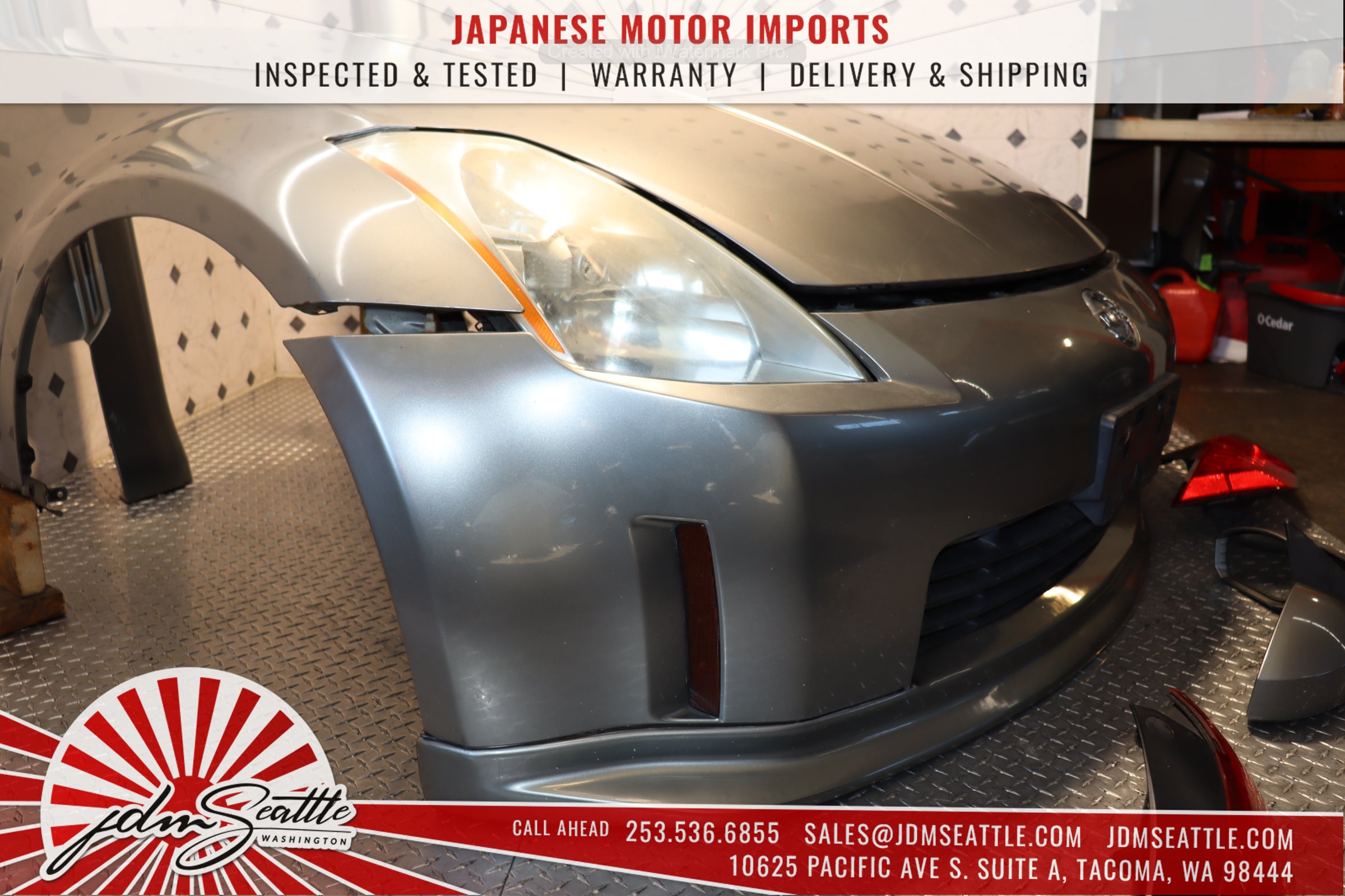 JDM 03-05 Nissan 350Z Z33 Front End Conversion Nose Cut Clip - Upgrade Your Nissan 350Z Front Bumper for a Sleek JDM Look | Perfect for Car Enthusiasts & Custom Builds