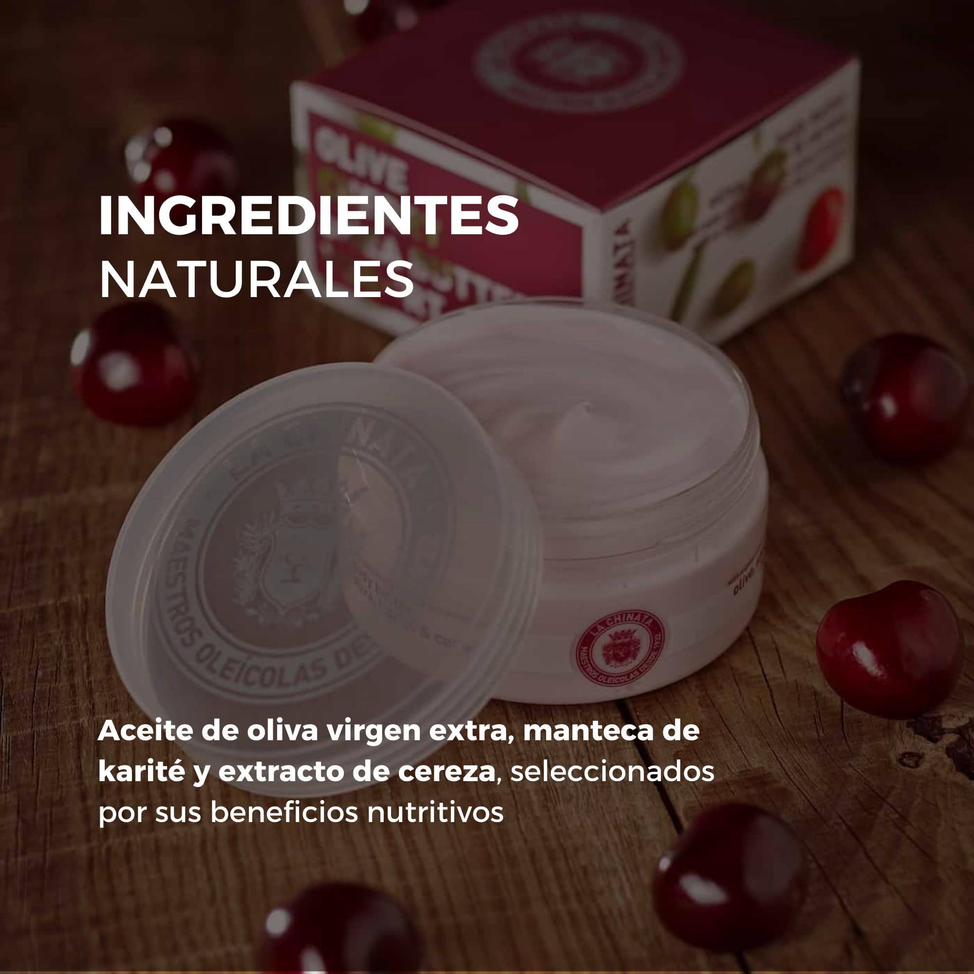 Organic Olive, Shea & Cherry Body Butter - 8.45oz Ultra Moisturizing Cream for Dry Skin - Perfect for Winter Care & Spa Night Self-Care Routine