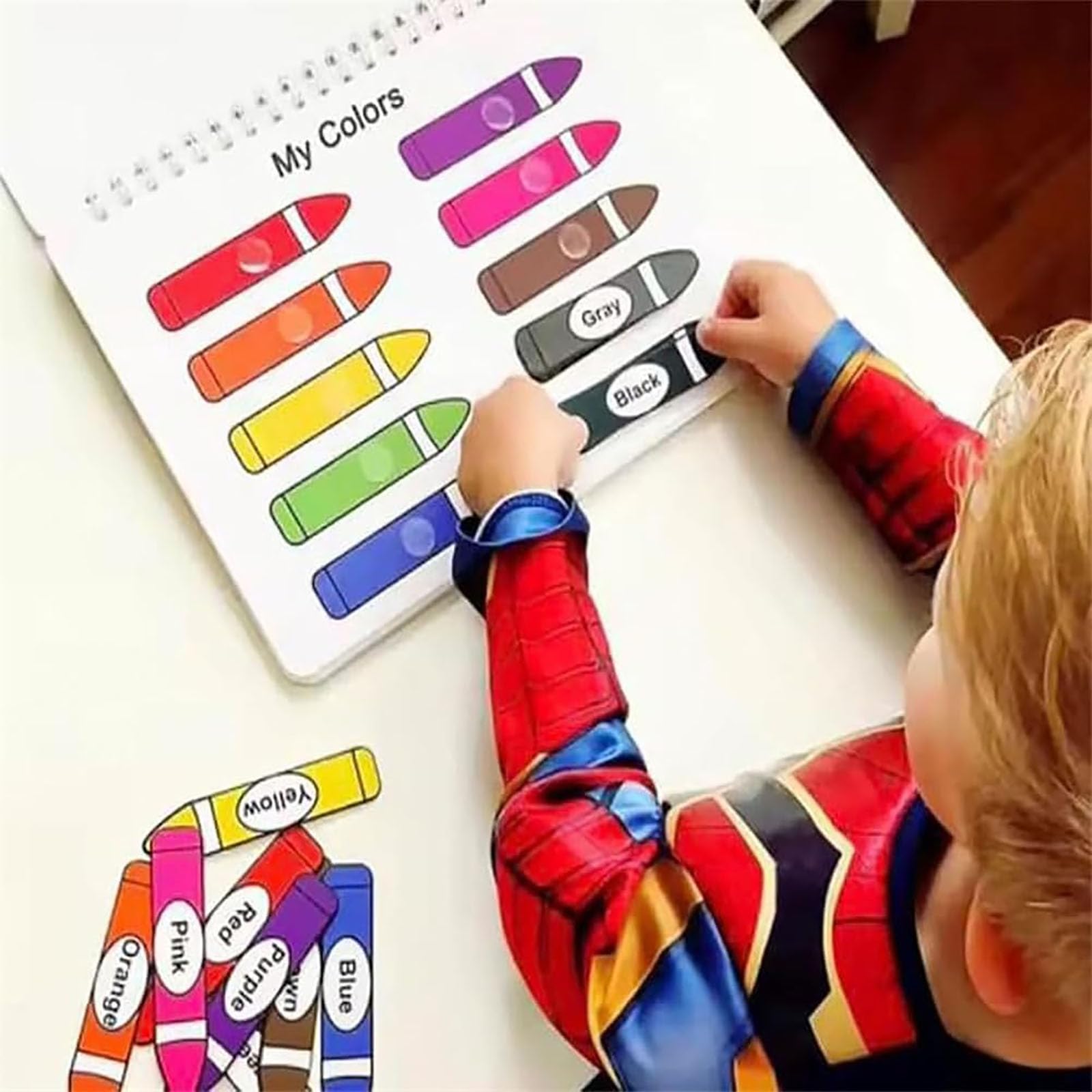 Preschool Busy Book for Toddlers - 3 Pack Learning Activities with Tracing & Coloring Pages | Autism Educational Materials | Perfect for Early Childhood Development, Travel & Quiet Time Play