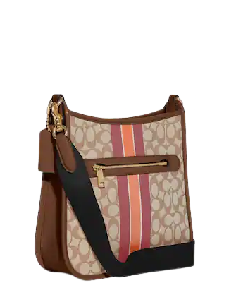 Coach Dempsey File Bag - Signature Jacquard with Stripe & Patch | Stylish Work Bag for Office, Business & Travel