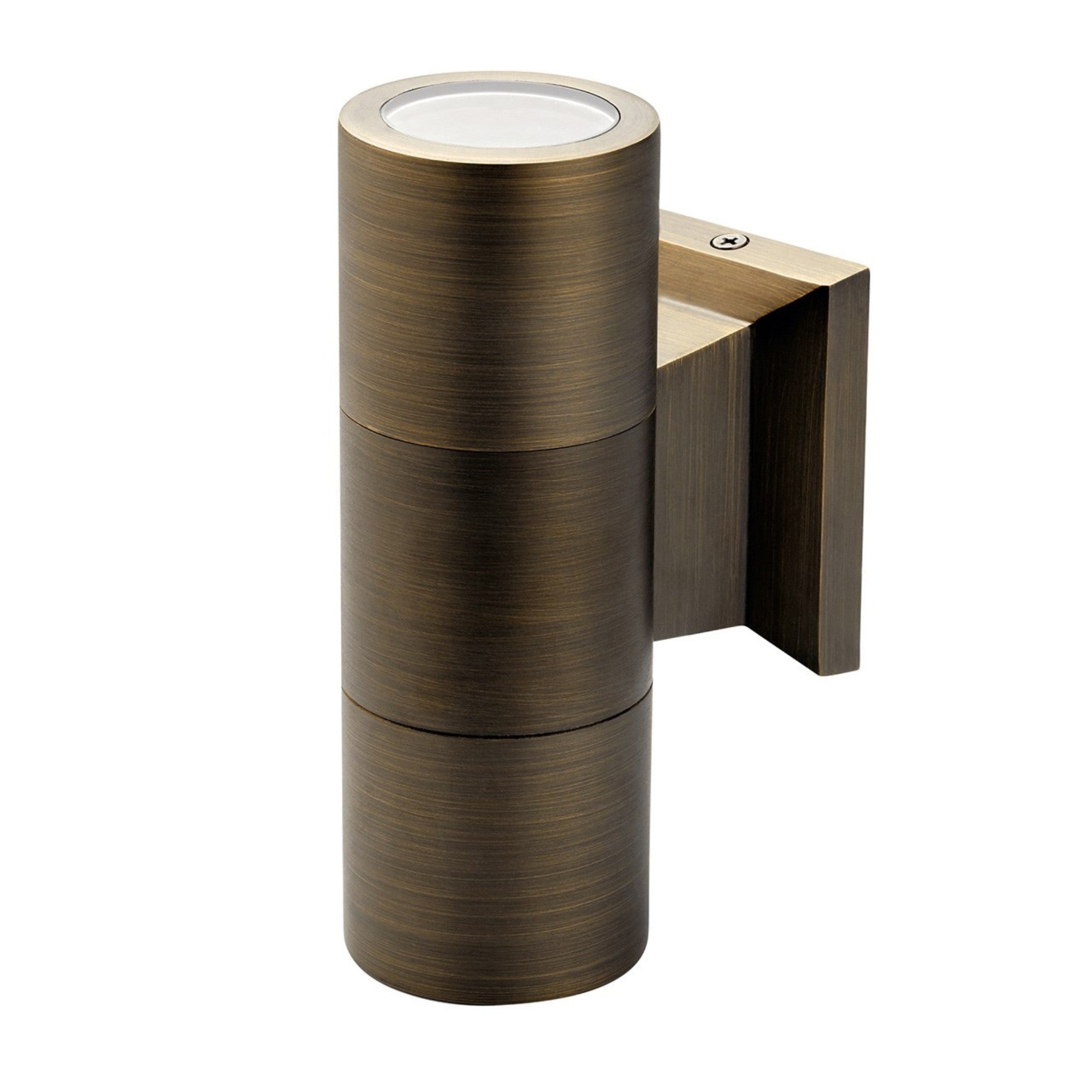 12V LED Large Up & Down Wall Sconce Light - Centennial Brass Finish - Modern Indoor/Outdoor Lighting for Bedroom, Hallway, Porch & Patio