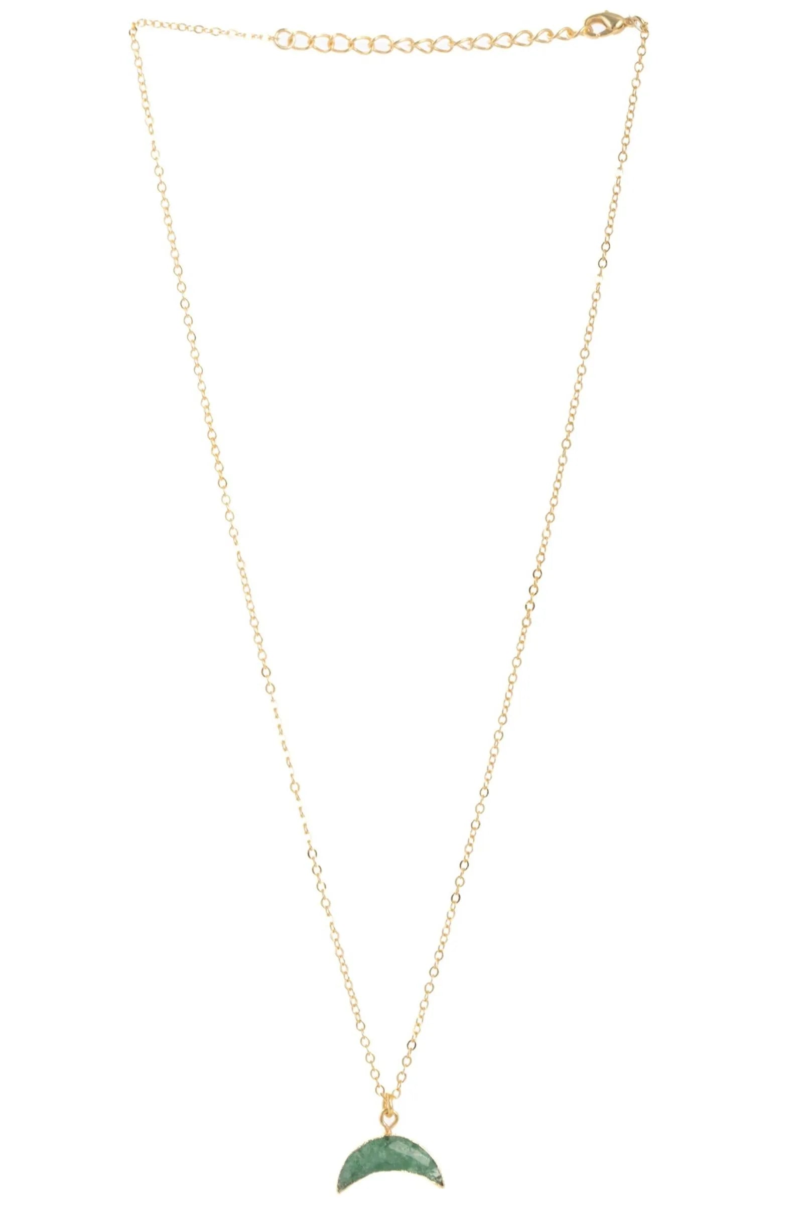 Moon Gemstone Mini Earring and Necklace Set - Sterling Silver Dainty Jewelry for Women | Perfect for Everyday Wear, Date Nights & Special Occasions