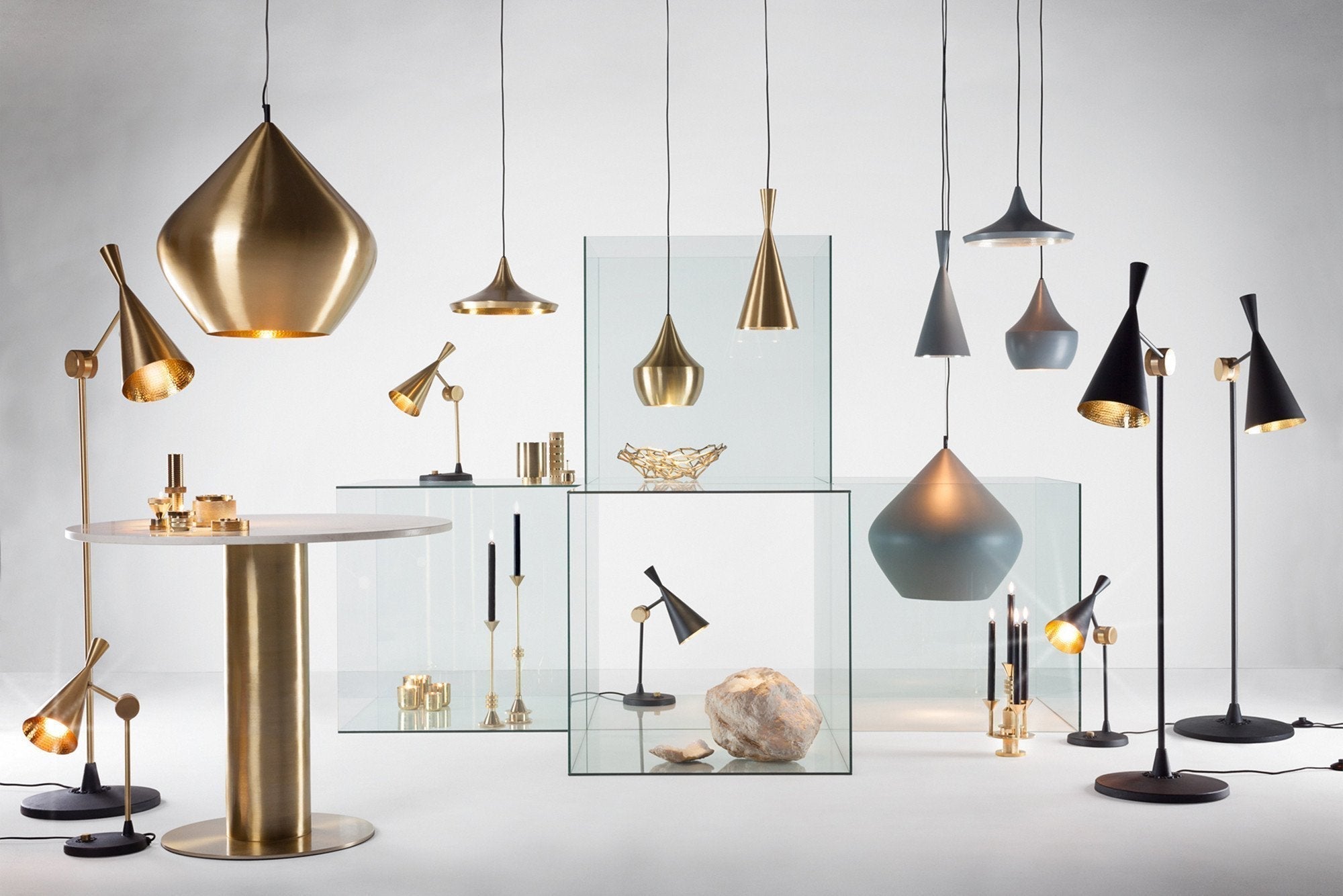 Beat LED Pendant Light - Modern Wide Hanging Fixture for Dining Room, Kitchen Island & Bedroom Lighting