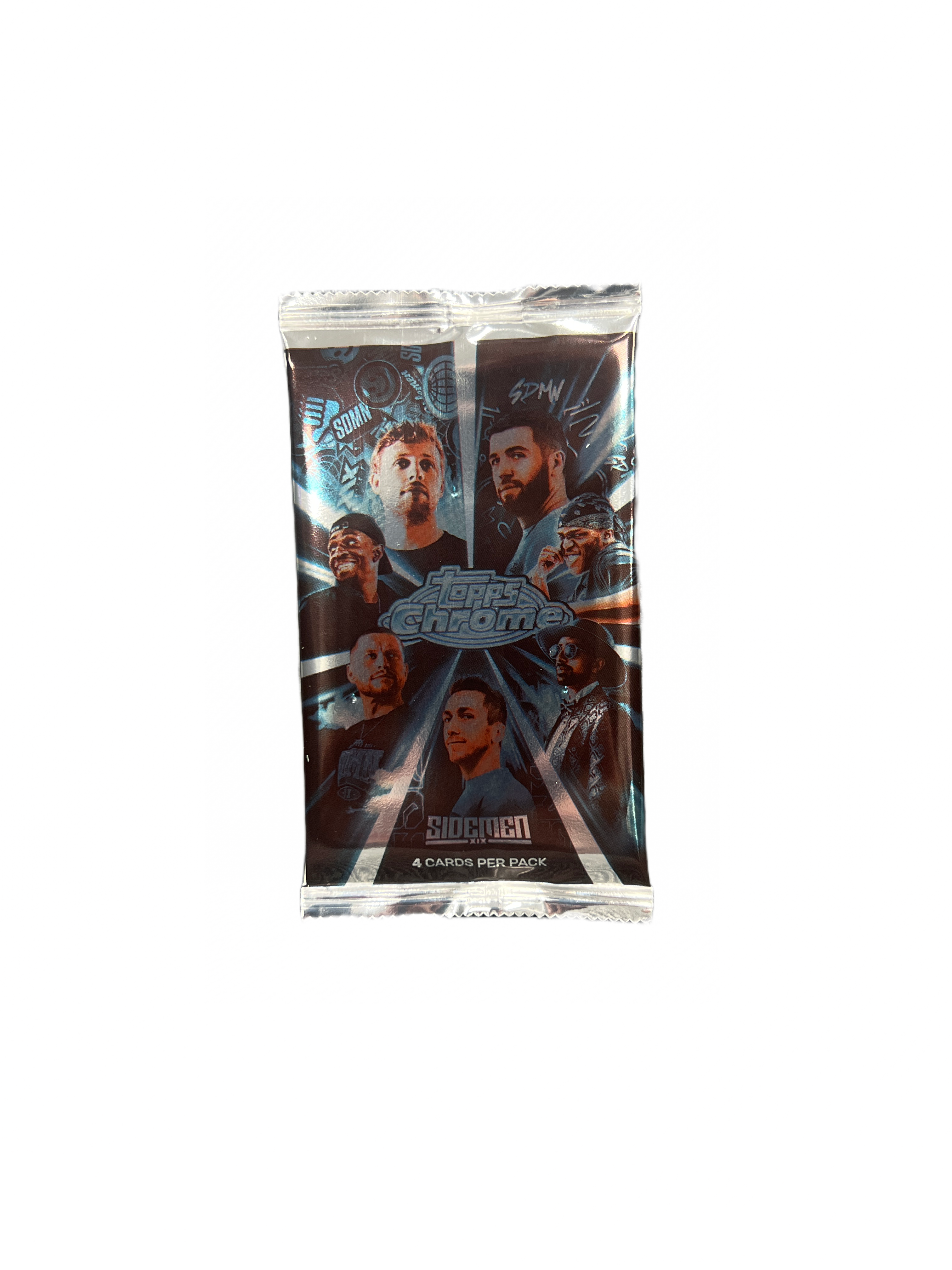 Topps x Sidemen Chrome Trading Cards Single Pack - Collectible Sports Cards for Trading, Gaming, and Display