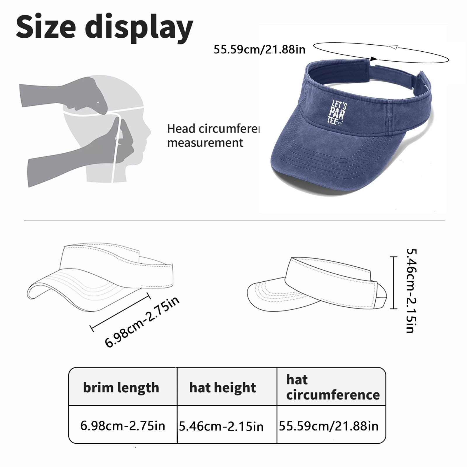 Funny Golf Hats for Adults - UV Protection Baseball Caps with Ponytail Hole | Perfect for Golf Outings, Beach Days & Outdoor Sports