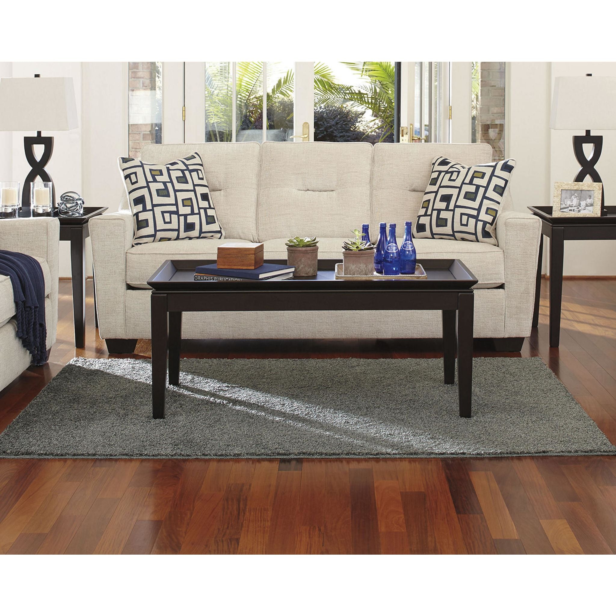 5'x7' Caci Area Rug - Soft Modern Non-Slip Living Room Rug for Home Decor, Bedroom & Office | Perfect for Cozy Spaces and High Traffic Areas