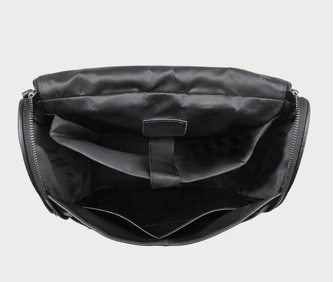 Premium Black Leather Backpack for Men & Women - Stylish Designer Laptop Bag for Work, Travel & College | Durable & Water-Resistant