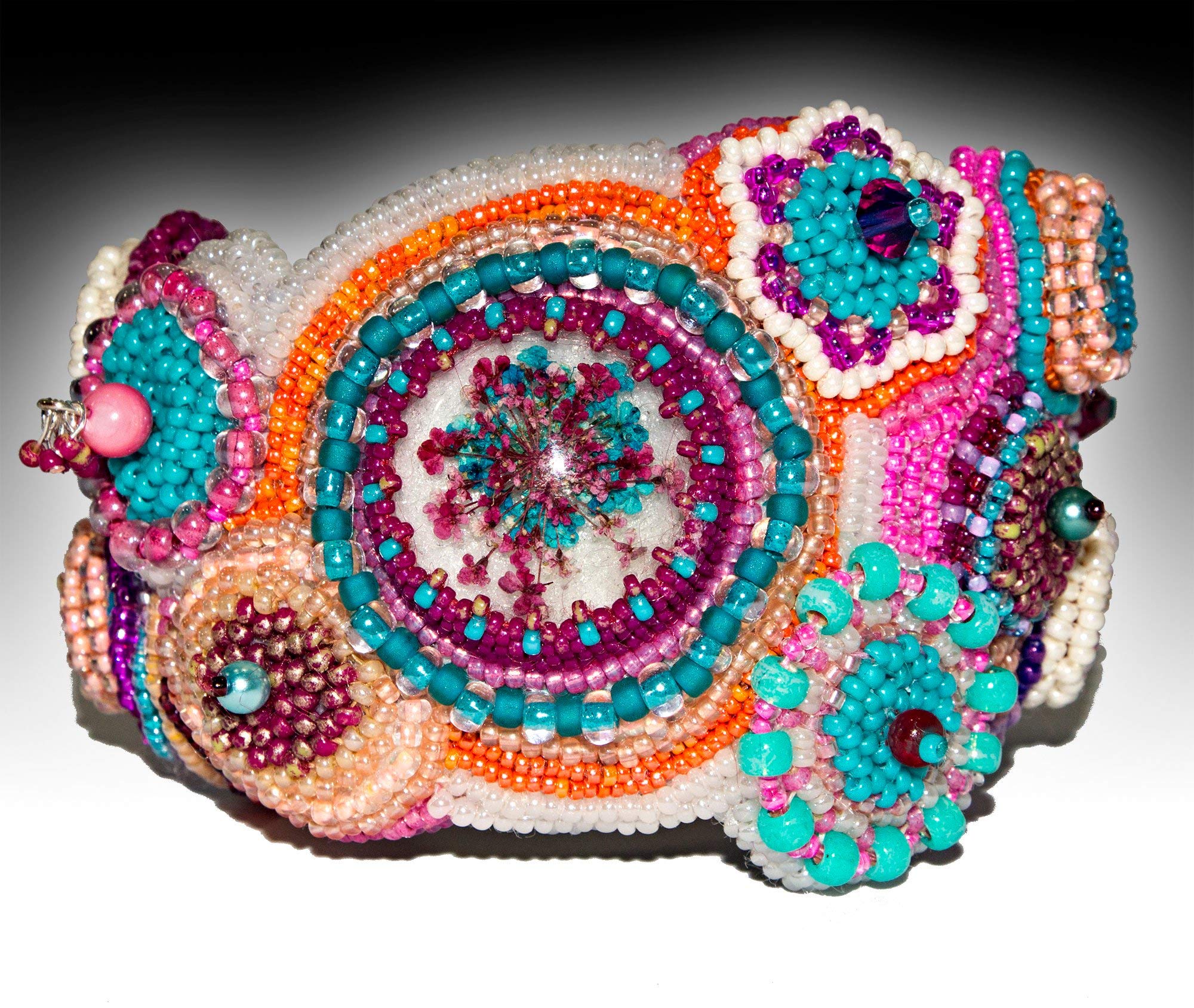 Boho Beaded Bracelet for Women - Colorful Handmade Cloud Garden Bead Embroidery Bracelet - Perfect for Festivals, Weddings & Boho Fashion Accessories