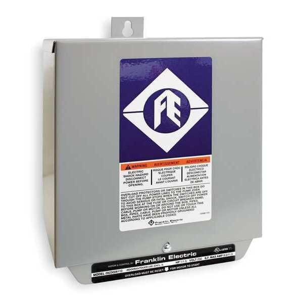 Franklin 2823018110 2HP 230V Single Phase Control Box for Water Pumps - Ideal for Residential, Agricultural and Industrial Water Systems