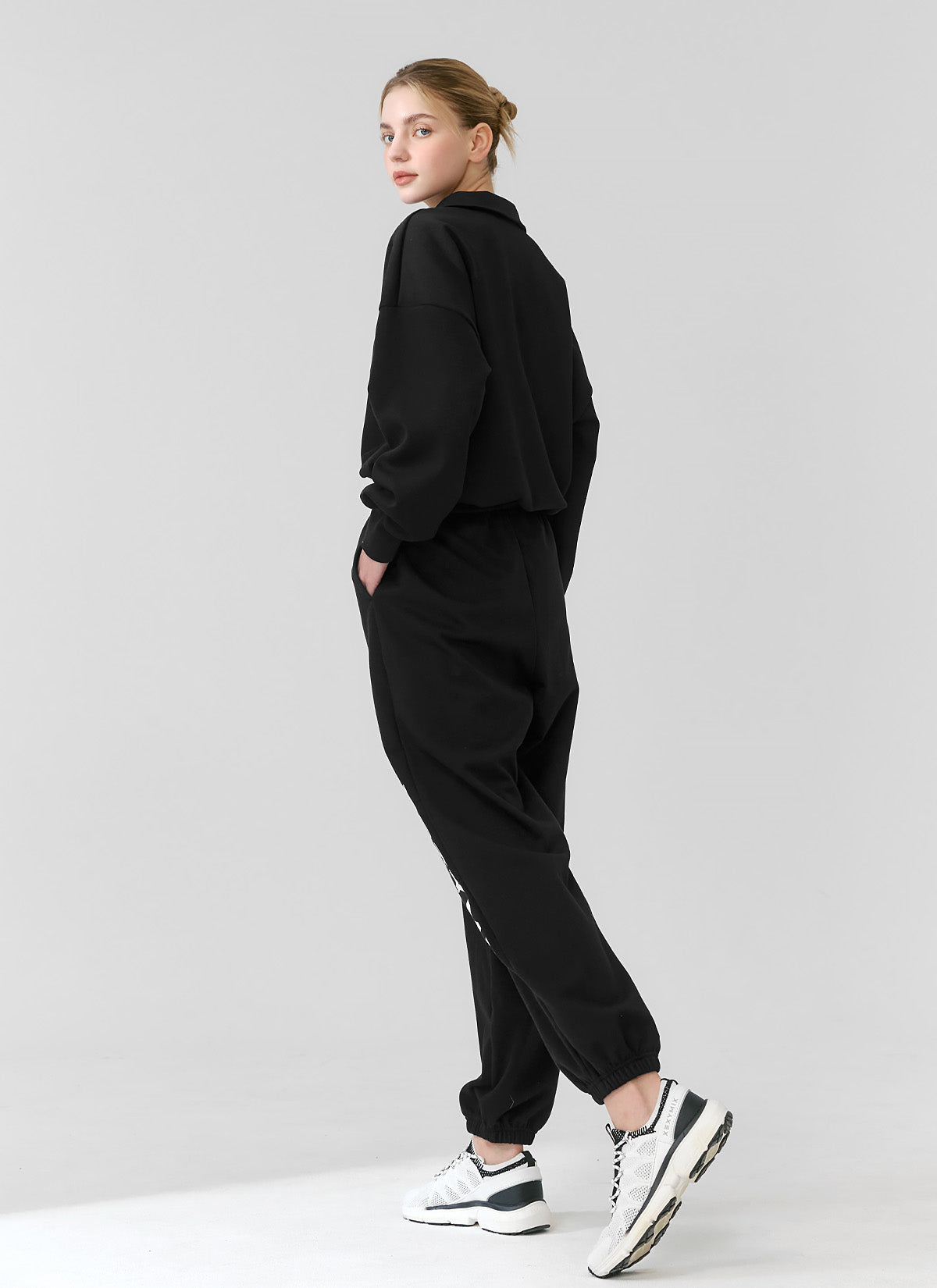 Big Logo Lettering Loose Fit Jogger Pants for Men - Comfortable Casual Sweatpants for Gym, Running, Lounge & Streetwear Fashion