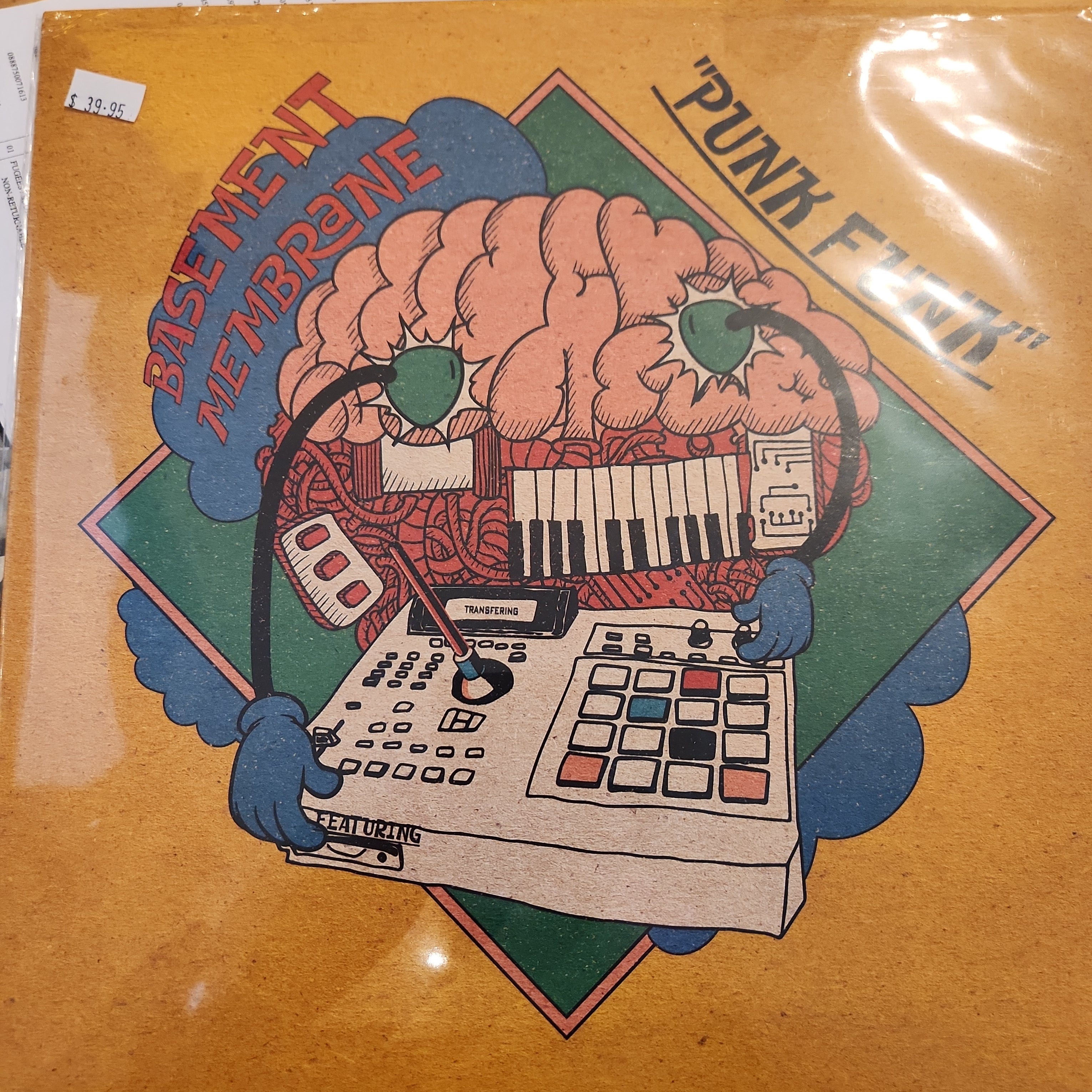 Basement Membrane Punk Funk Vinyl LP Record - Limited Edition Punk Rock Music for Collectors & Music Lovers, Perfect for Home Listening & DJ Sets