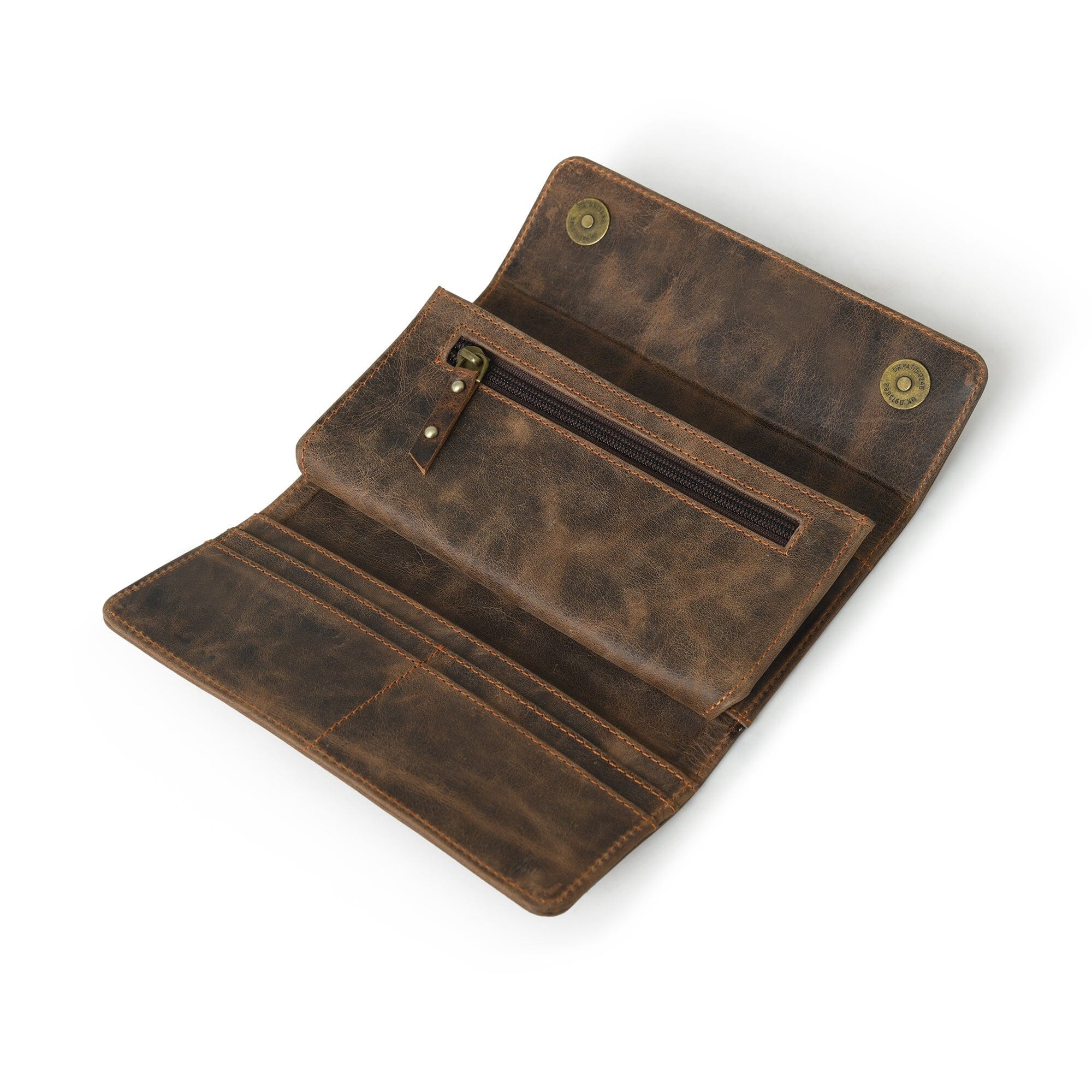 Ellison Women's Genuine Leather Wallet - Walnut Brown | Slim Bifold Design with RFID Protection | Perfect for Everyday Use, Travel & Gift Giving