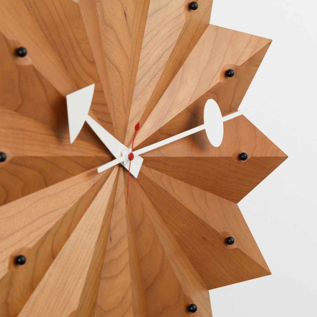 George Nelson Fan Clock by Vitra - Mid-Century Modern Wall Clock for Home & Office Decor