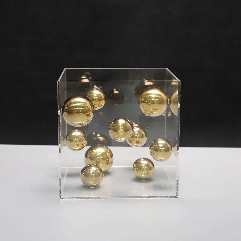 Modern Dot Art Cube - 3D Geometric Puzzle for Stress Relief & Home Decor | Perfect for Office, Living Room & Gifts