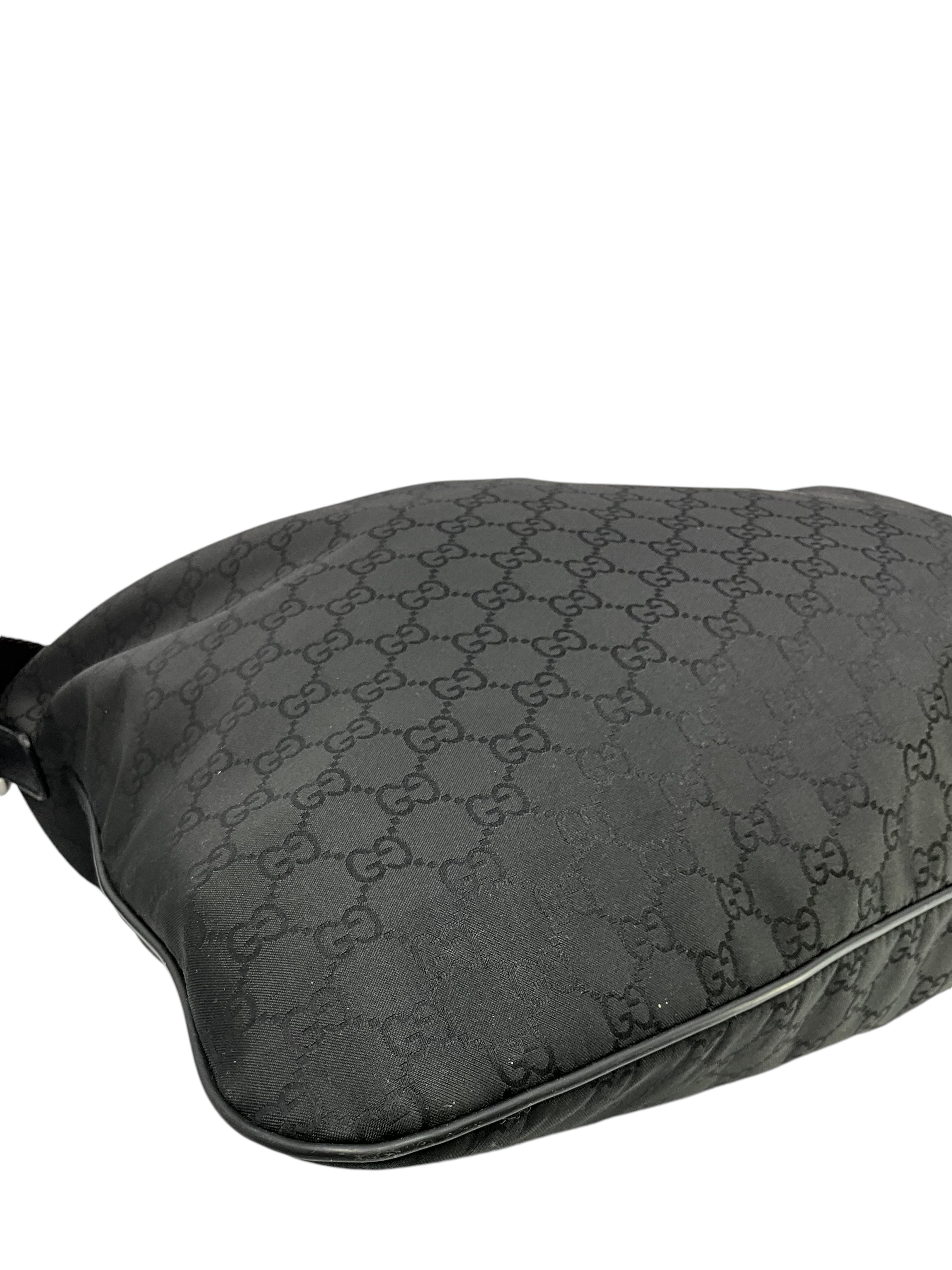 Gucci GG Monogram Canvas Large Flat Messenger Bag for Women - Stylish Crossbody Shoulder Bag for Work, Travel & Daily Use