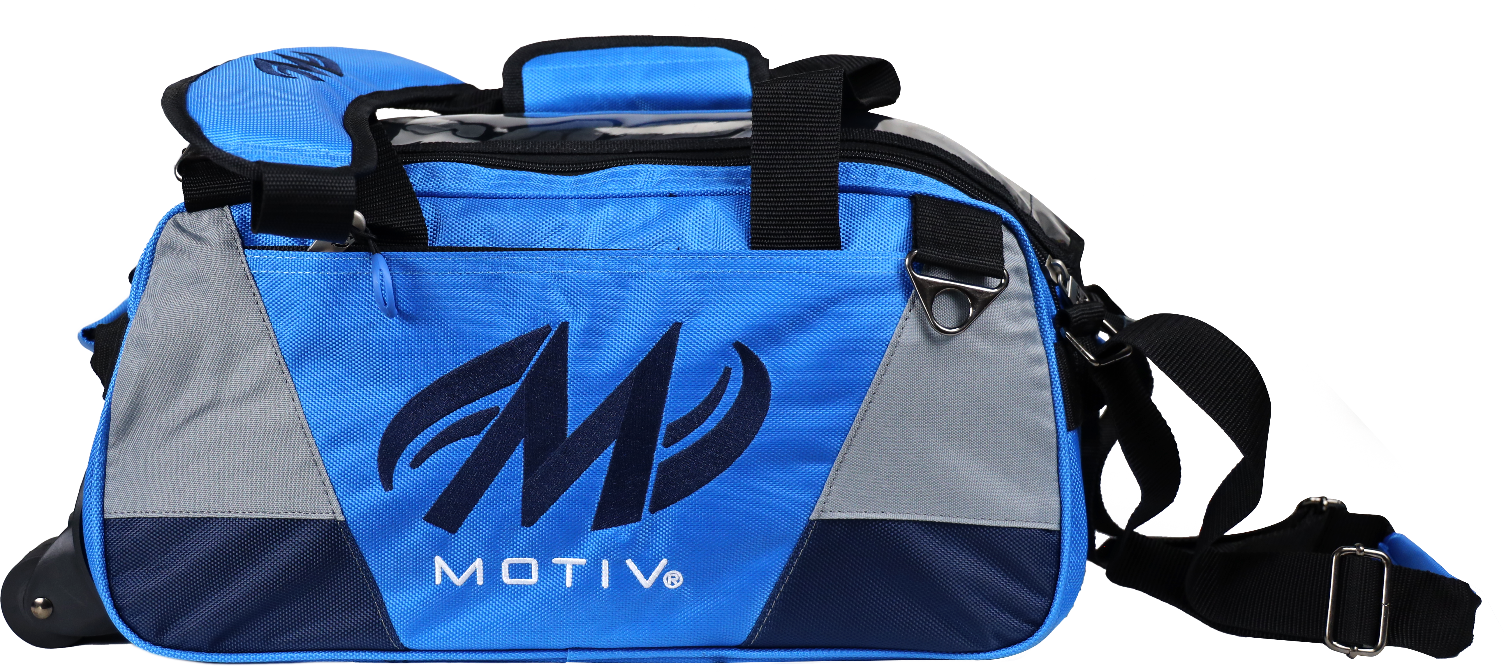 Motiv Ballistix 2 Ball Double Tote Cobalt Blue Bowling Bag - Premium Bowling Accessory for Men & Women - Perfect for League Play & Practice Sessions