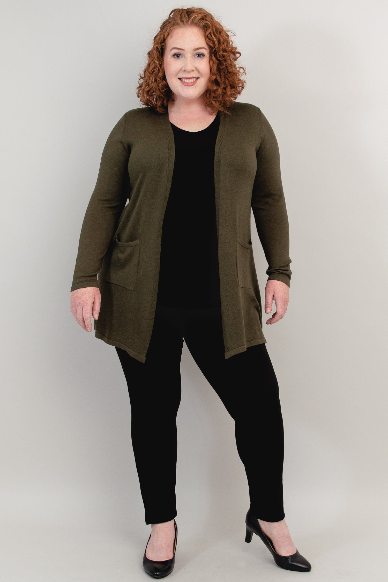 Justine Sweater Women's Khaki Bamboo Cotton Blend Knit Top - Soft & Breathable for Casual Wear, Office & Fall Outfits