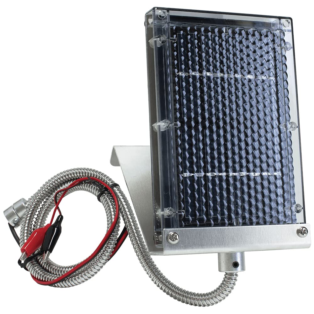 Wildgame Innovations Solar Panel Battery Charger for Deer Feeder - Outdoor Hunting Gear with Weatherproof Design - Perfect for Hunting Trips & Wildlife Observation