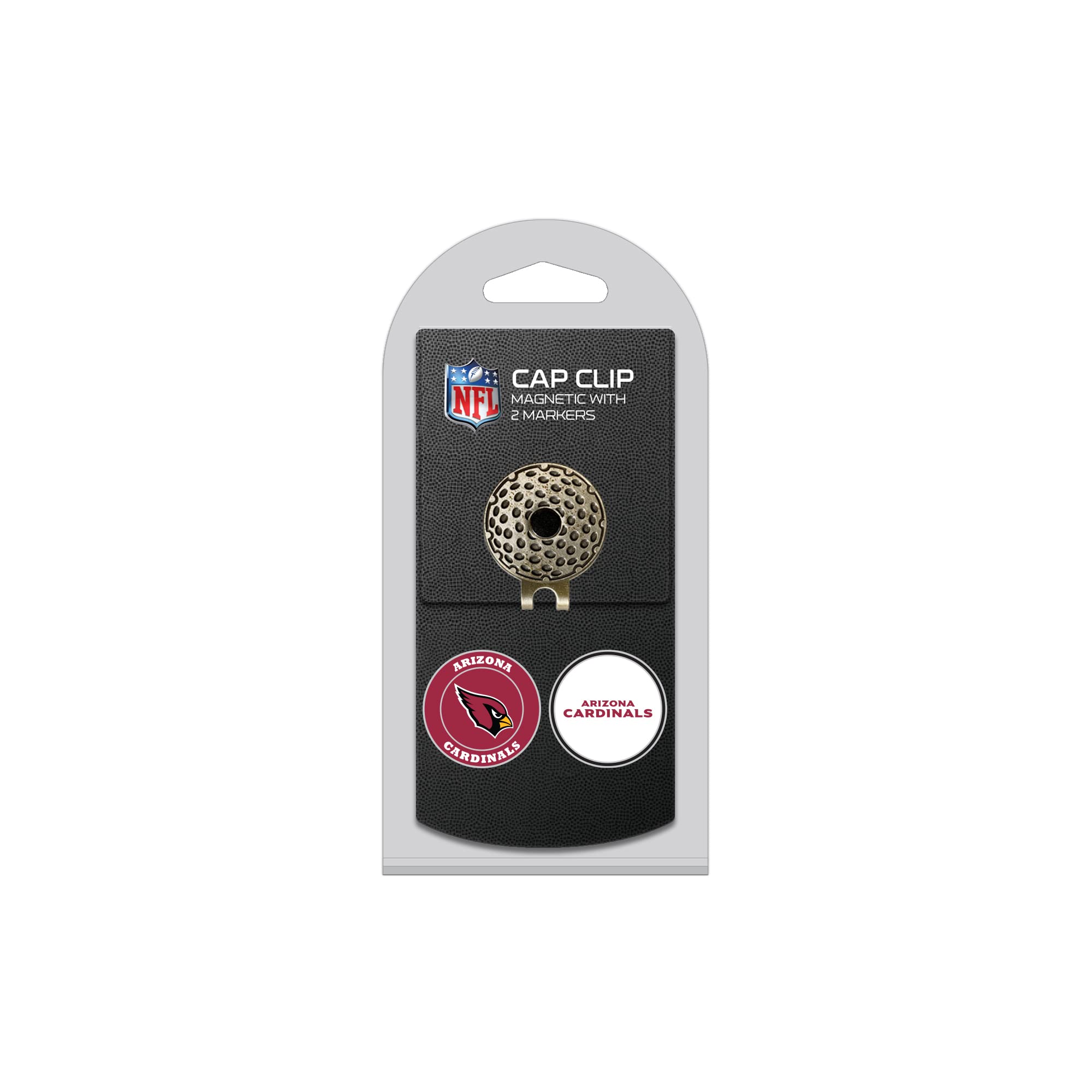 Team Golf NFL Golf Cap Clip with 2 Removable Double-Sided Enamel Magnetic Ball Markers - Premium Golf Accessory for Hat Attachment - Perfect for Golfers, NFL Fans & Sports Enthusiasts on the Course