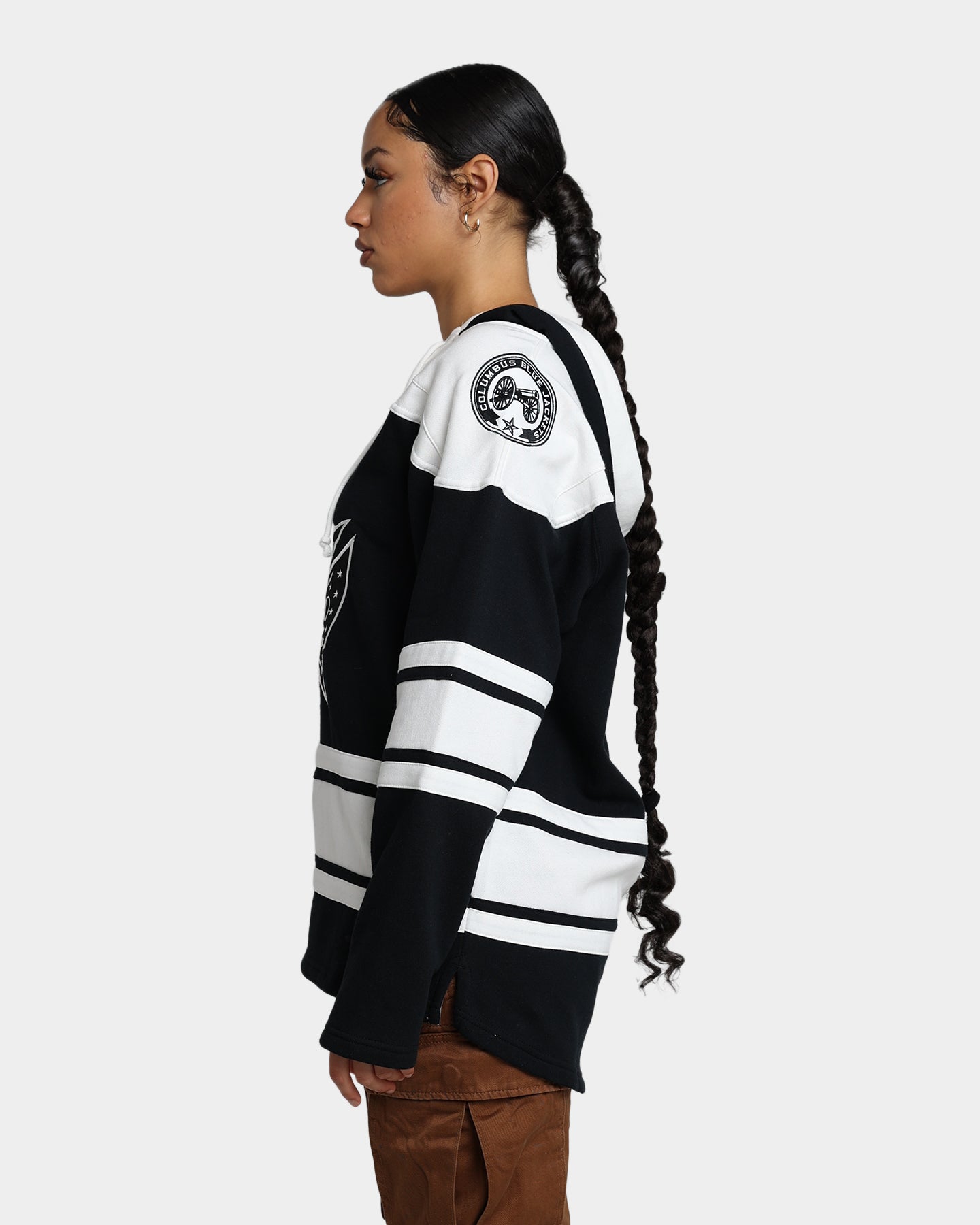 47 Brand Columbus Blue Jackets Superior Lacer Hoodie - Jet Black NHL Fan Apparel for Men & Women - Perfect for Game Day & Casual Wear