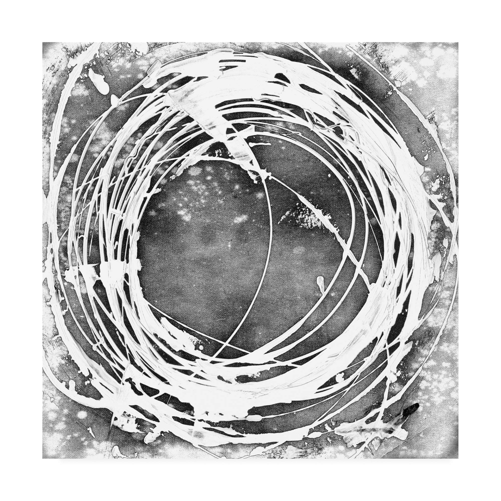 Trademark Fine Art Three Sixty I by Ethan Harper - 18x18 Canvas Wall Art - Modern Abstract Painting for Living Room, Bedroom & Office Decor