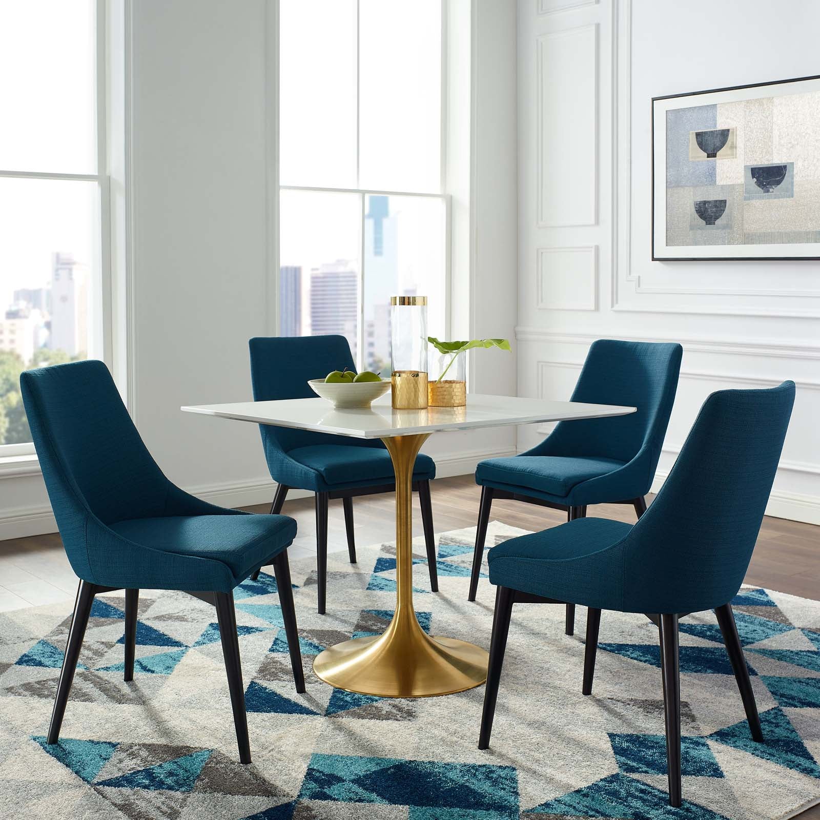 Lippa 36 Inch Square Wooden Dining Table - Modern Farmhouse Style for Kitchen, Dining Room & Small Space Gatherings