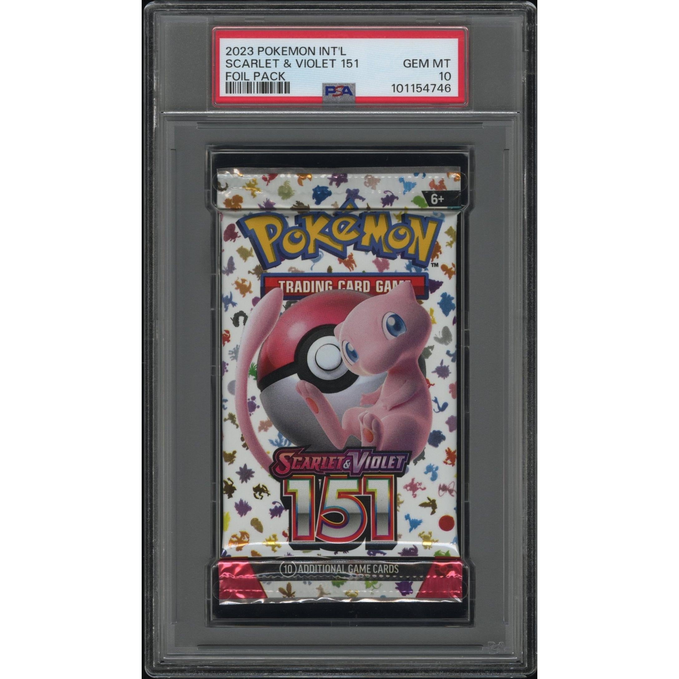 2023 Pokemon International Scarlet & Violet 151 Booster Pack PSA 10 - Rare Collectible Trading Cards for Gaming, Investing & Display - Perfect for Pokemon Fans, Card Collectors & Gift Giving