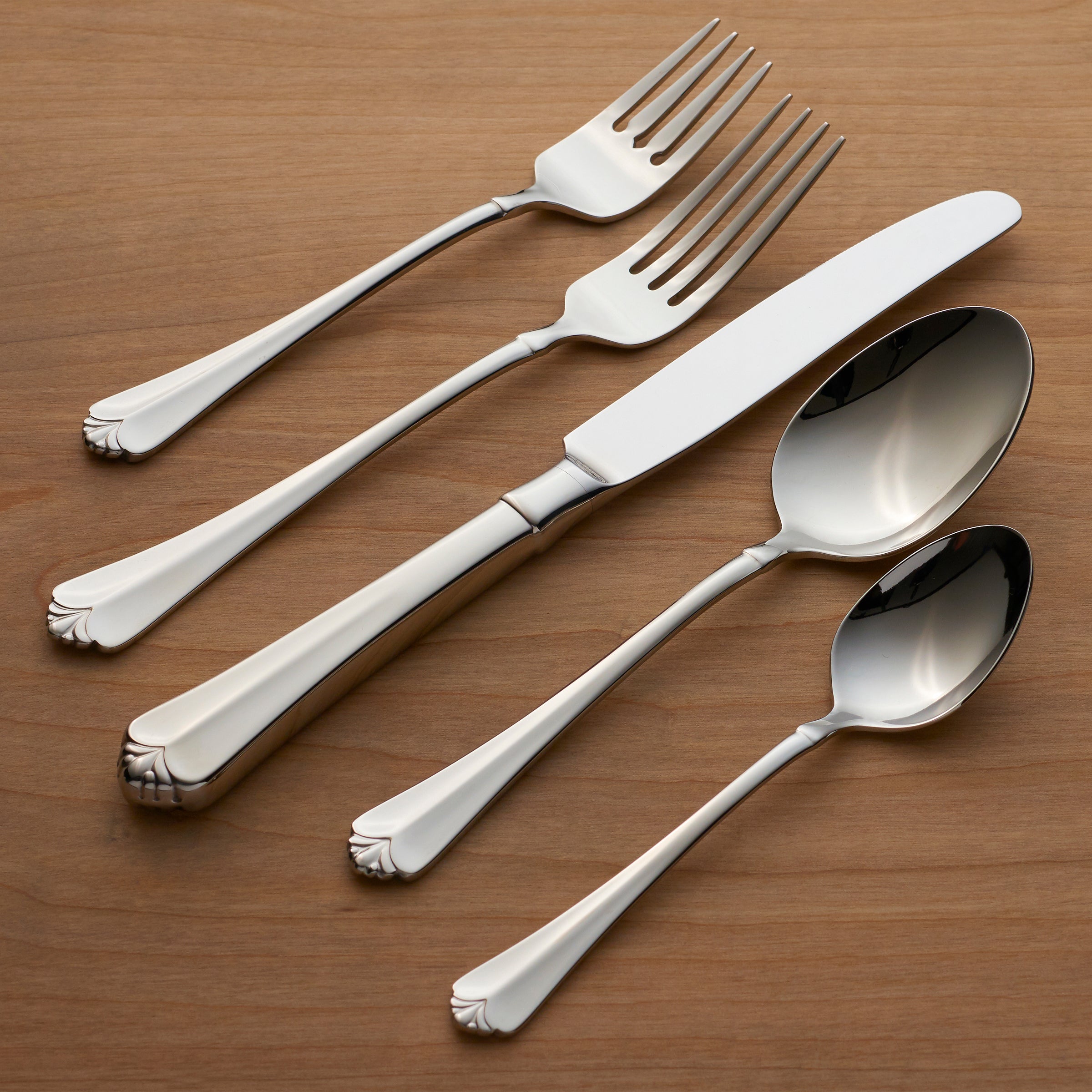 Juilliard 53-Piece Stainless Steel Flatware Set - Elegant Dinnerware for 12, Perfect for Formal Dining, Weddings & Holiday Entertaining