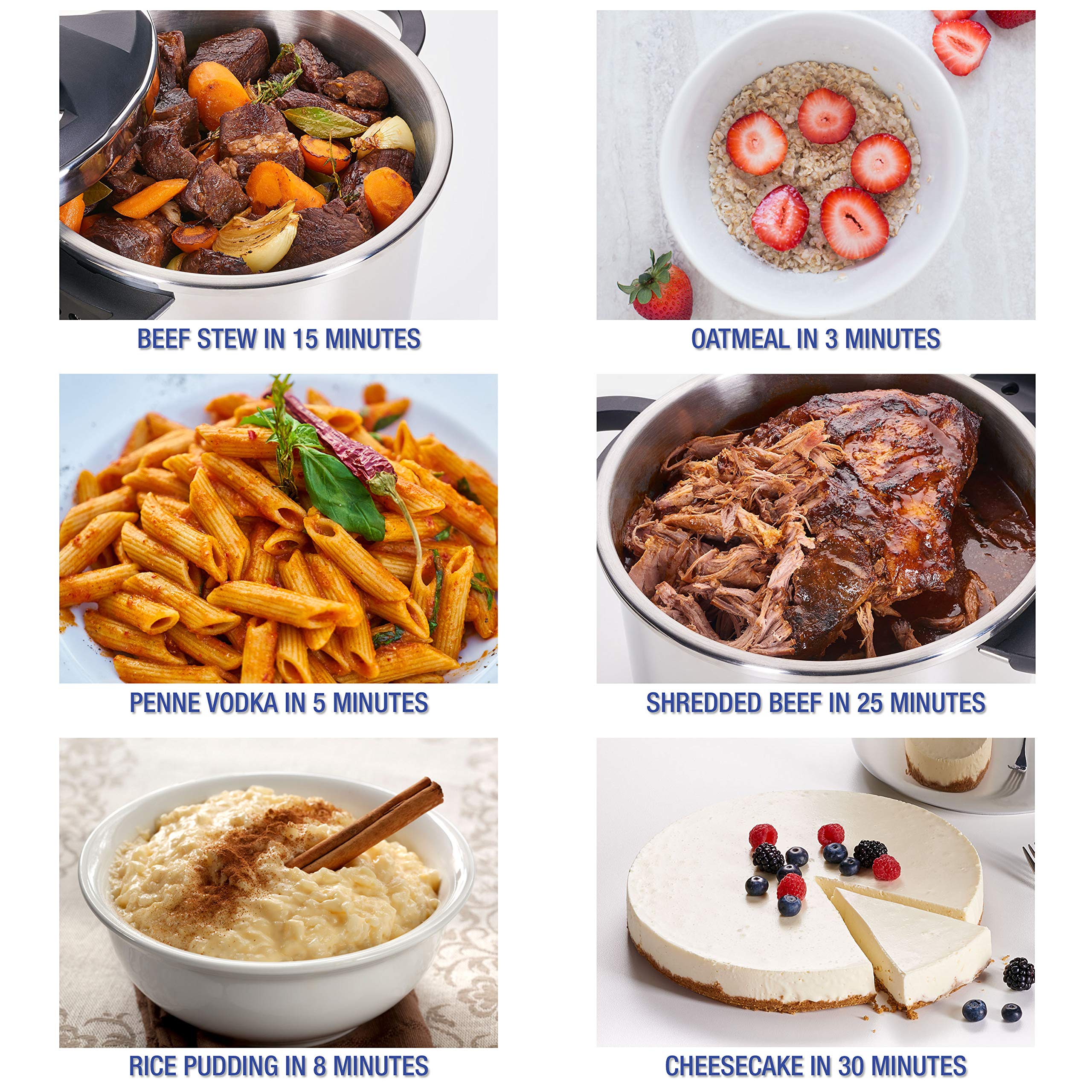Zavor EZLock 12 Quart Stove Top Pressure Cooker - Stainless Steel, Multi-Pressure Levels, Easy Locking, Induction Compatible, Canning Ready (4 Jars) | Includes Digital Cookbook & Steamer Basket | Perfect for Home Canning, Meal Prep & Pressure Cooking