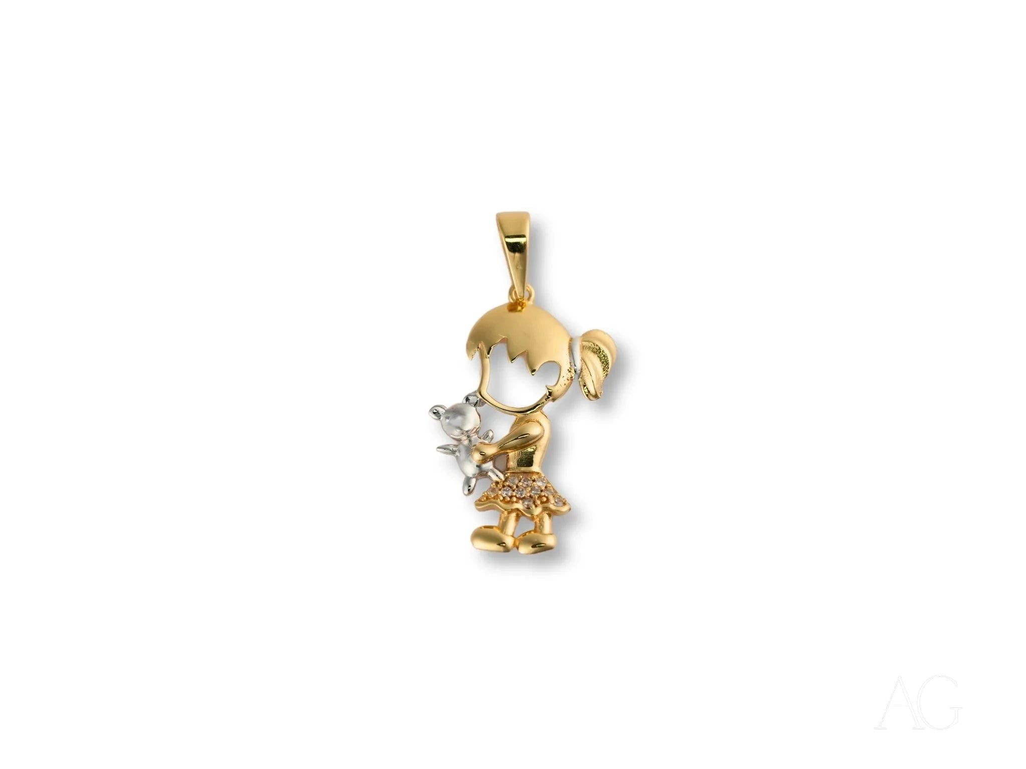 Golden Treasure Boy or Girl Pendant Necklace - Elegant Baby Keepsake Jewelry for Christening, Baptism & Newborn Gifts | Perfect for Baby Showers, First Birthday & Special Occasions