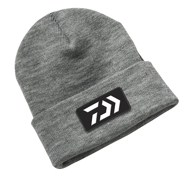 Daiwa D VEC Knit Beanie Hat for Men & Women - Warm Winter Skull Cap for Outdoor Activities, Running, Hiking, and Casual Wear